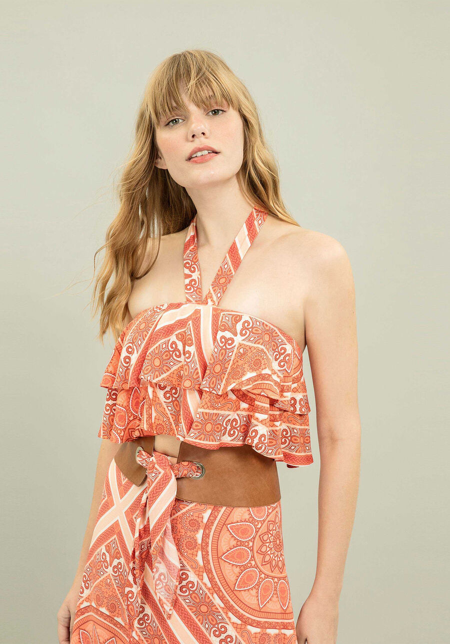 Blusa Cropped Babados, . Blusa Cropped Babados, , large.