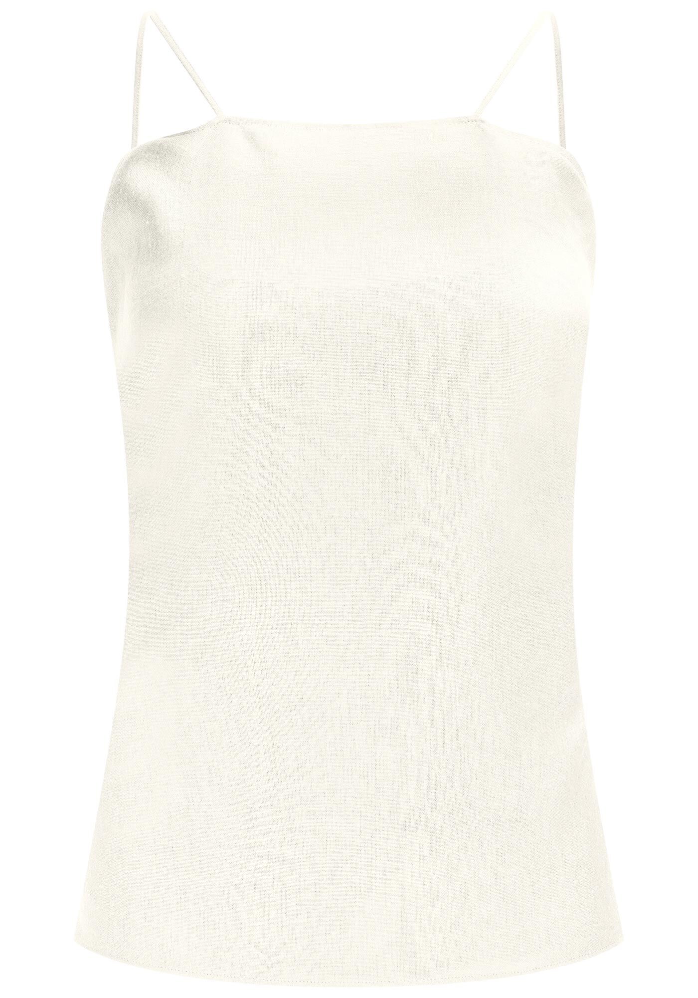 Blusa Frente &Uacute;nica em Linho com Amarra&ccedil;&atilde;o Costas, , large.