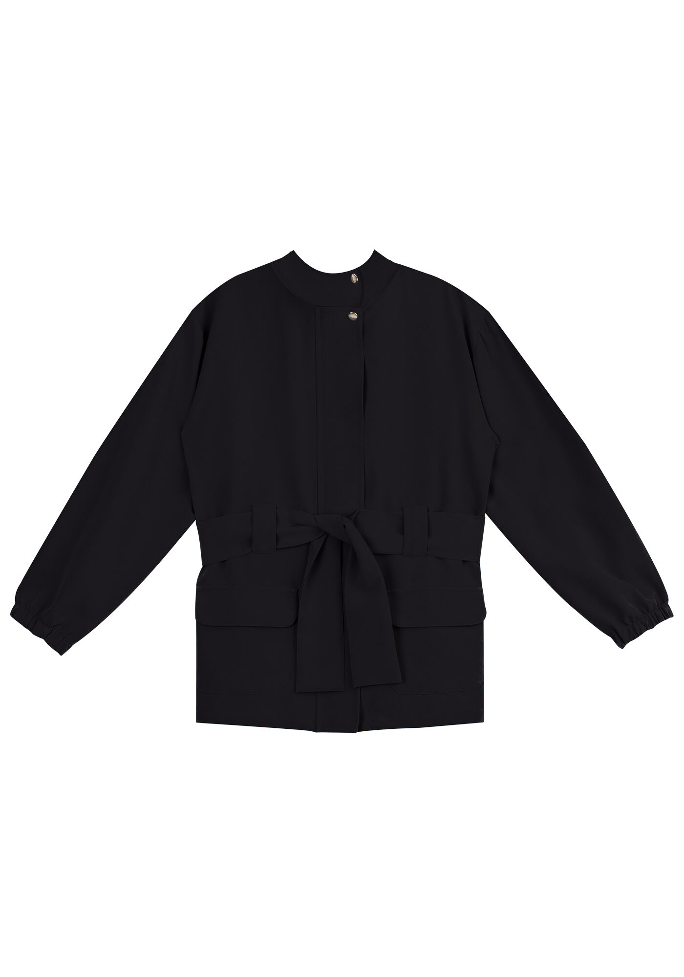 Jaqueta Parka Alongada com Cinto, , large.