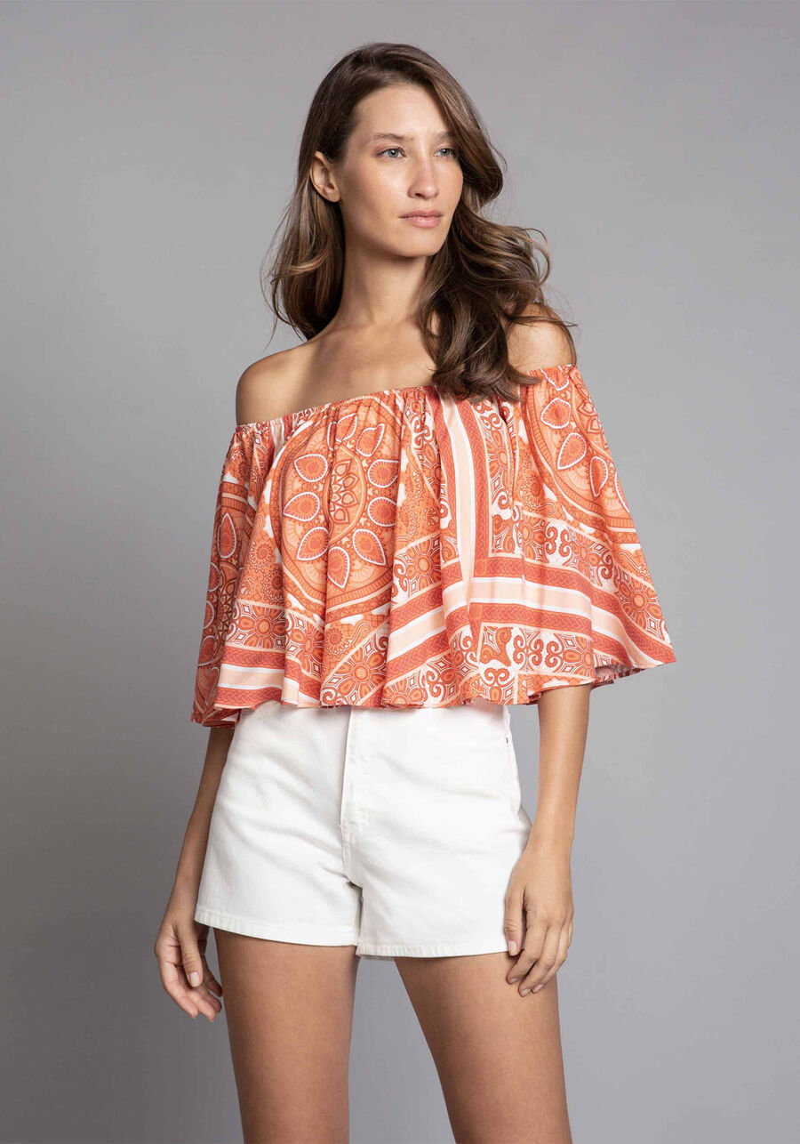 Blusa Cropped Ombro a Ombro, , large.