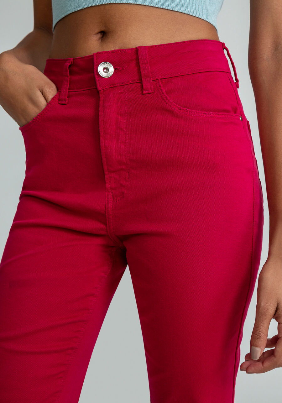 Calça Sarja Skinny Aruba Every Day, VERMELHO. Calça Sarja Skinny Aruba Every Day, VERMELHO, large.