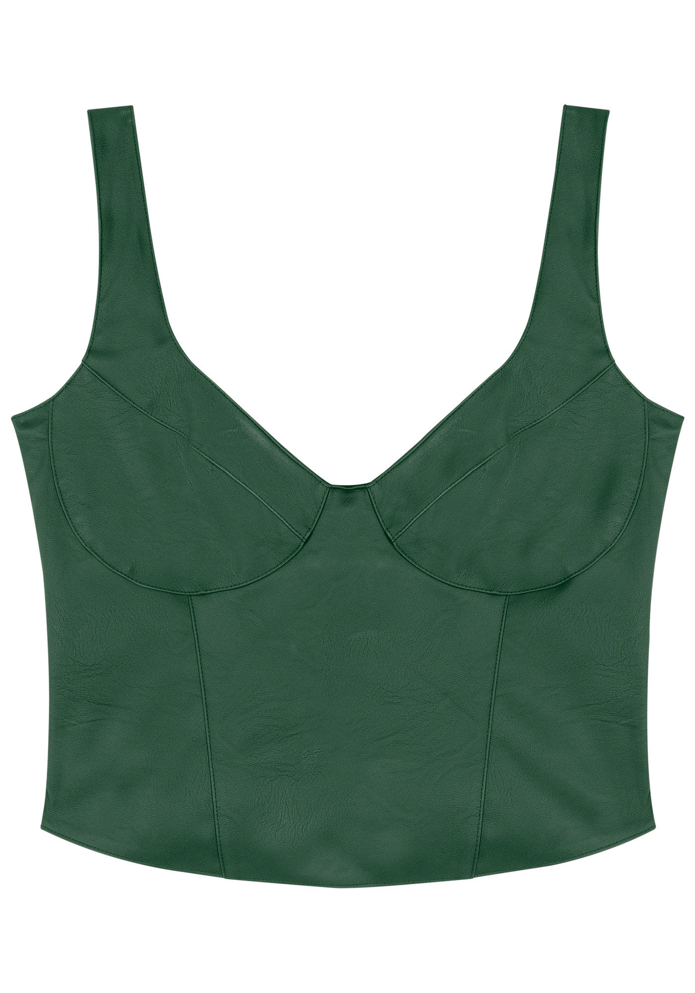 Blusa Corset em PU, , large.