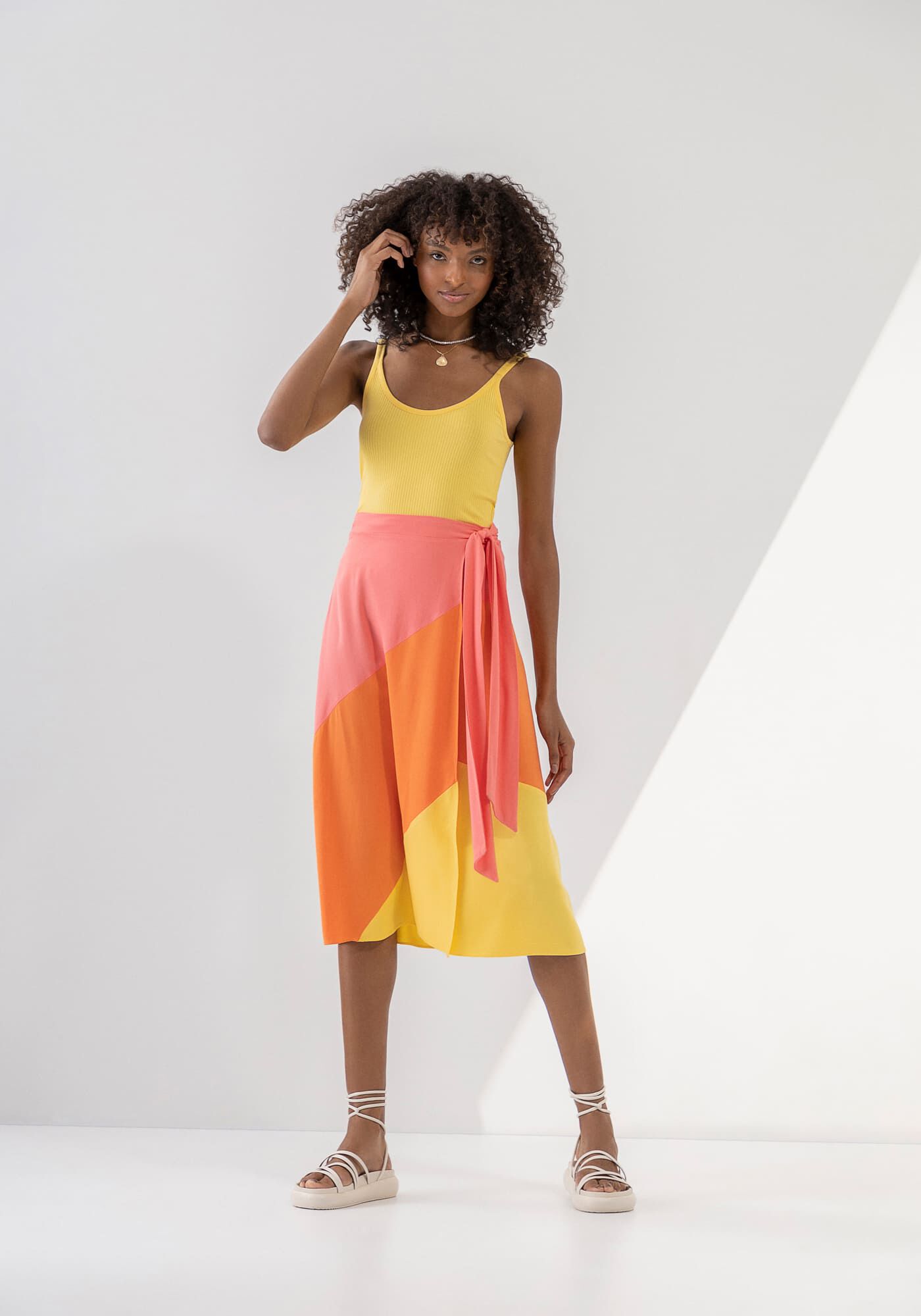 Blusa com Al&ccedil;as Canelada B&aacute;sica, , large.