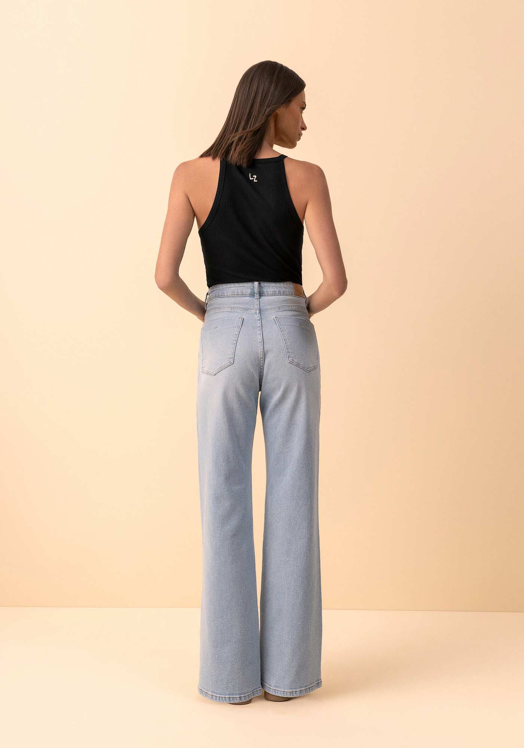 Blusa Regata De Alças Finas Em Malha Canelada Modal, PRETO. Blusa Regata De Alças Finas Em Malha Canelada Modal, PRETO, large.