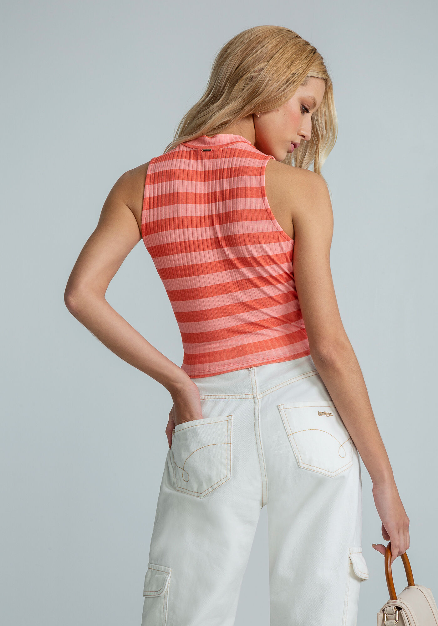 Blusa Cropped Faixa Estampa, , large.