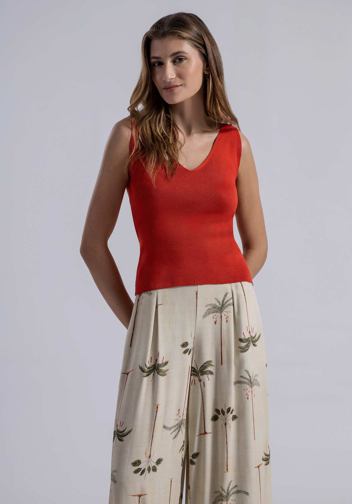 Regata Decote V Tric&ocirc;, , large.