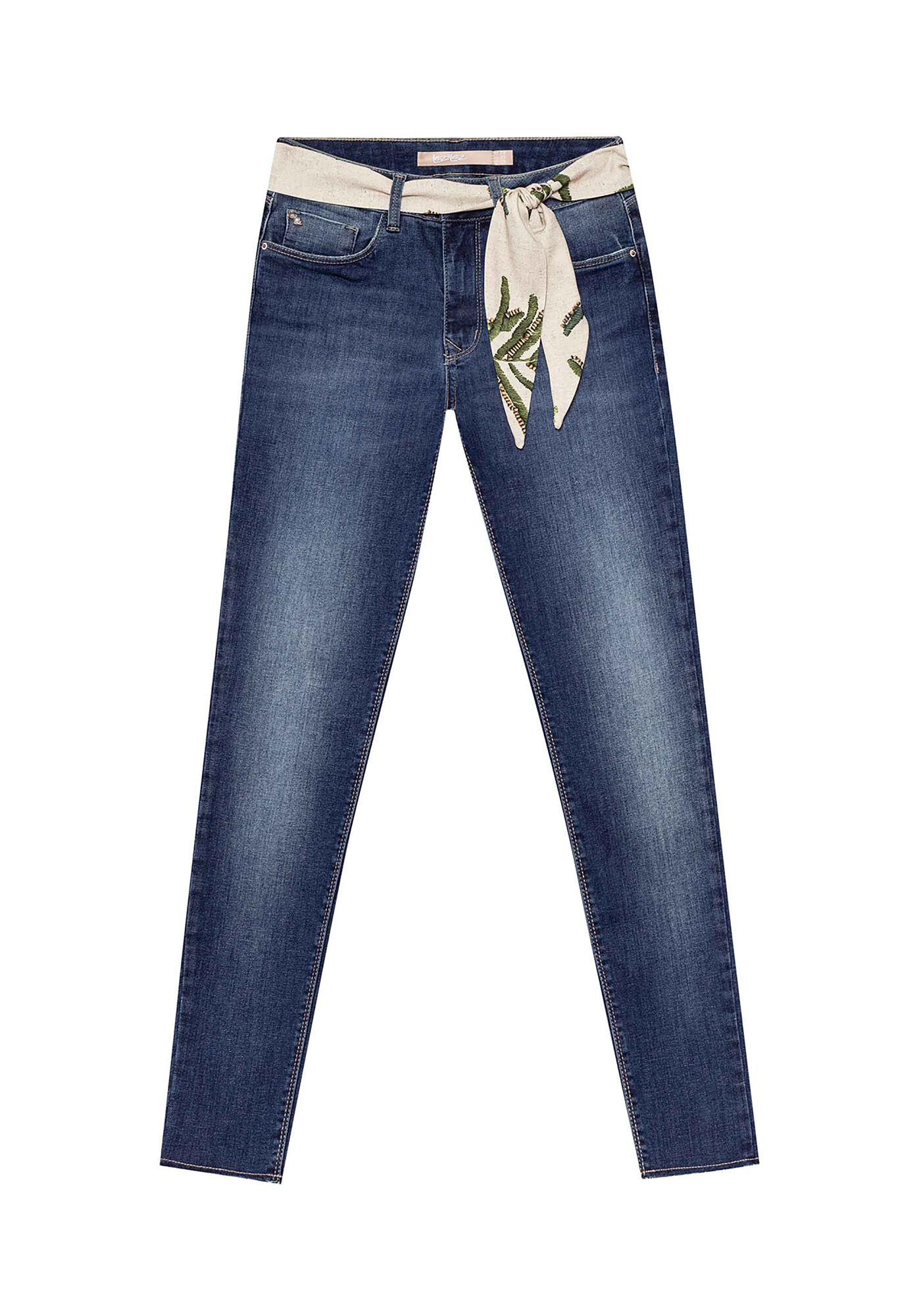 Cal&ccedil;a Jeans Com Elastano Cropped Bali, , large.