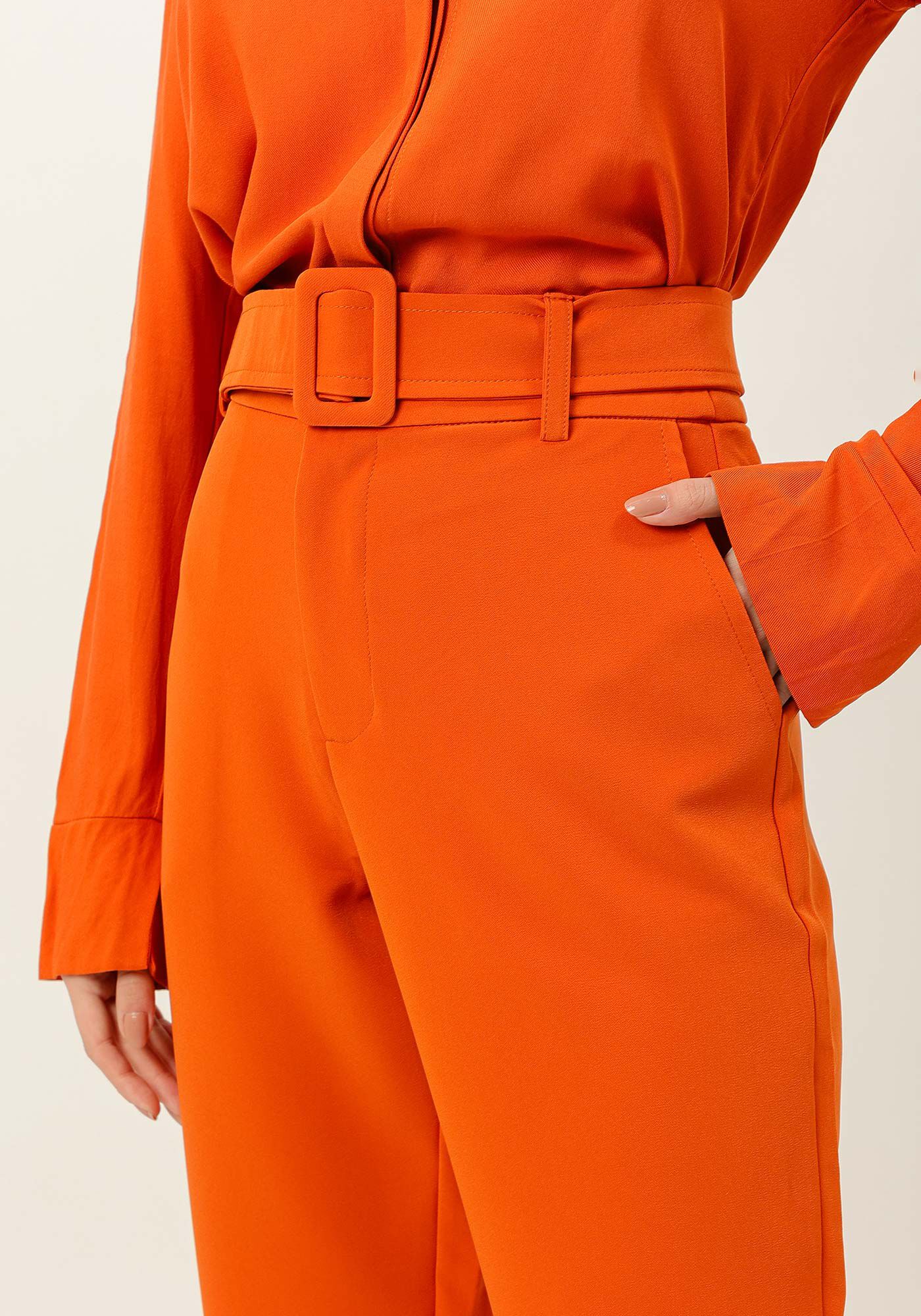 Cal&ccedil;a Reta Alfaiataria com Cinto, , large.