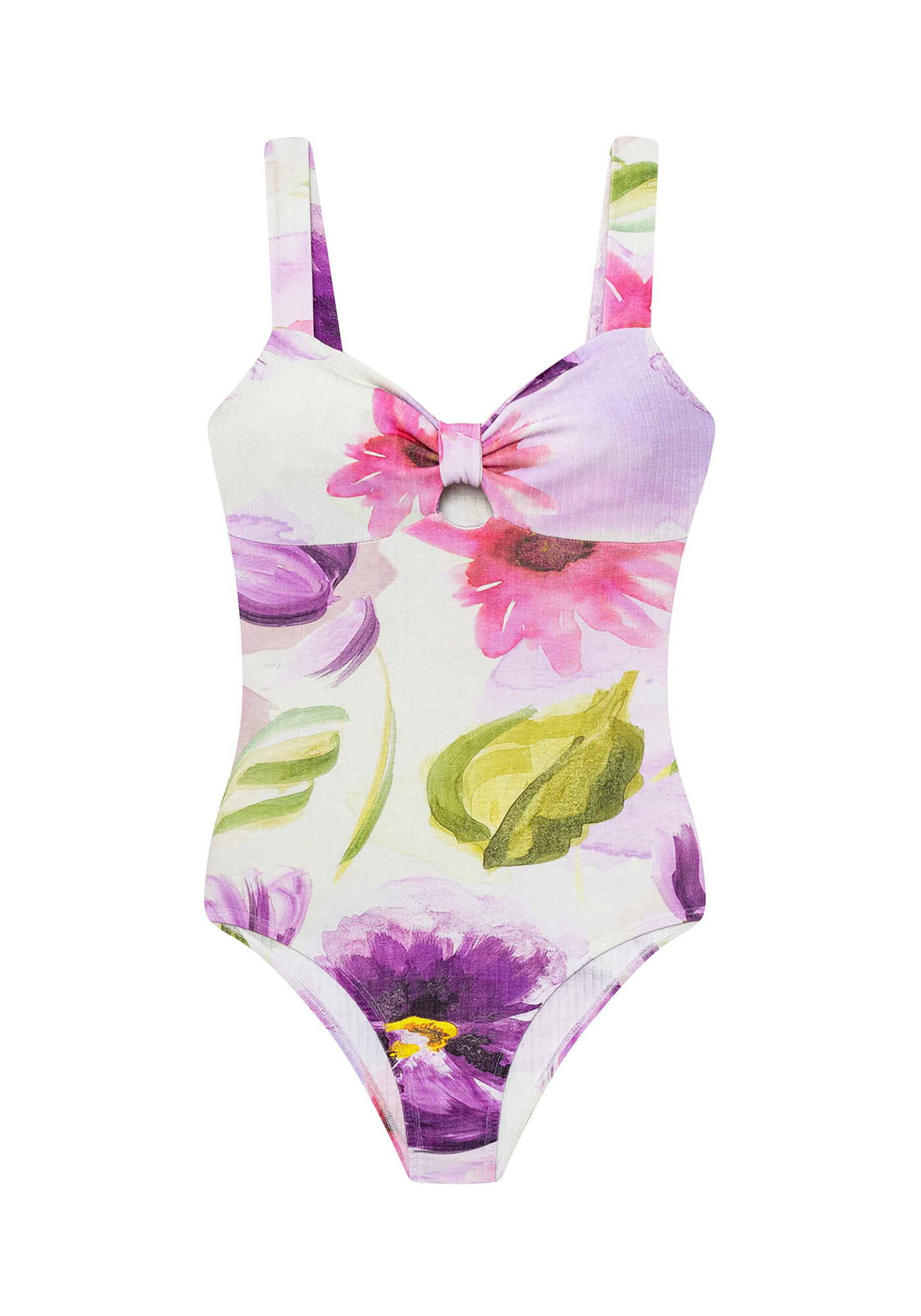 Body Malha Canelado Wave Manga 3/4, , large.