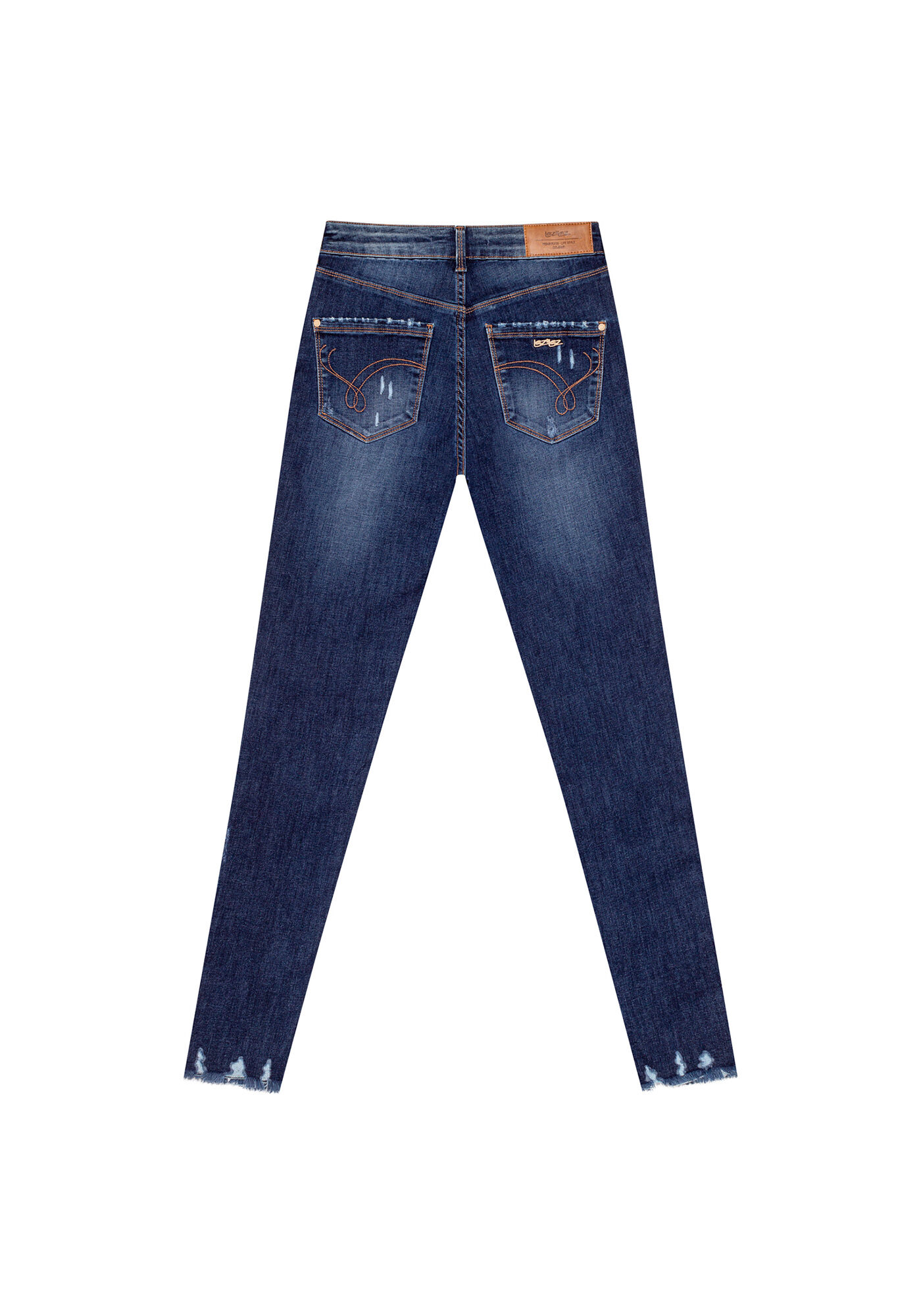 Cal&ccedil;a Cintura Alta Cropped Flat Belly, , large.