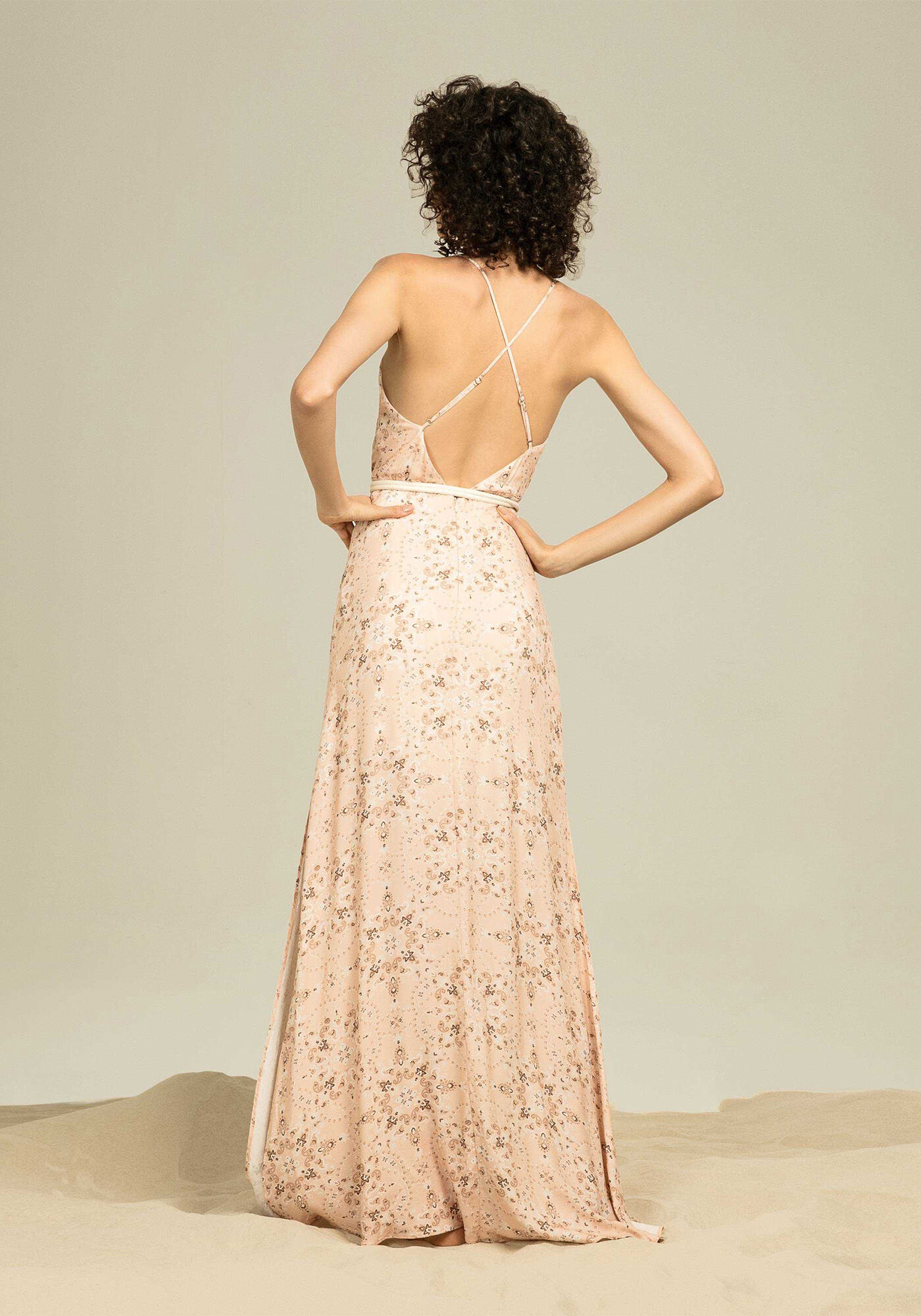 Vestido lez a lez longo on sale