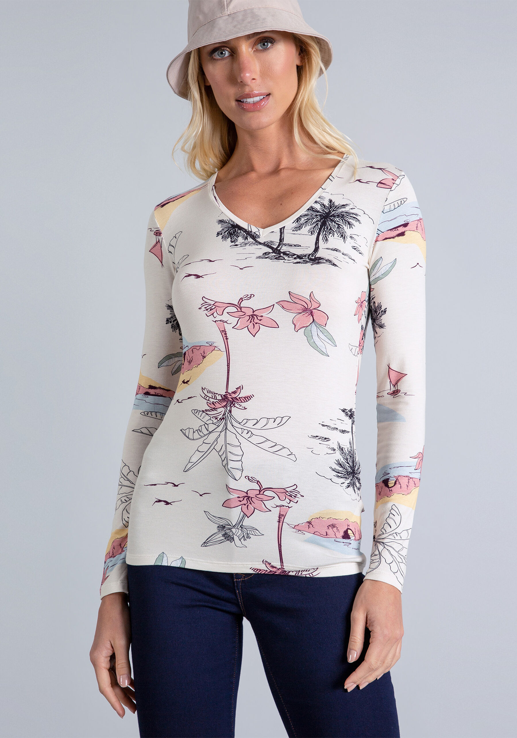 Blusa Manga Longa Estampada Dream, . Blusa Manga Longa Estampada Dream, , large.