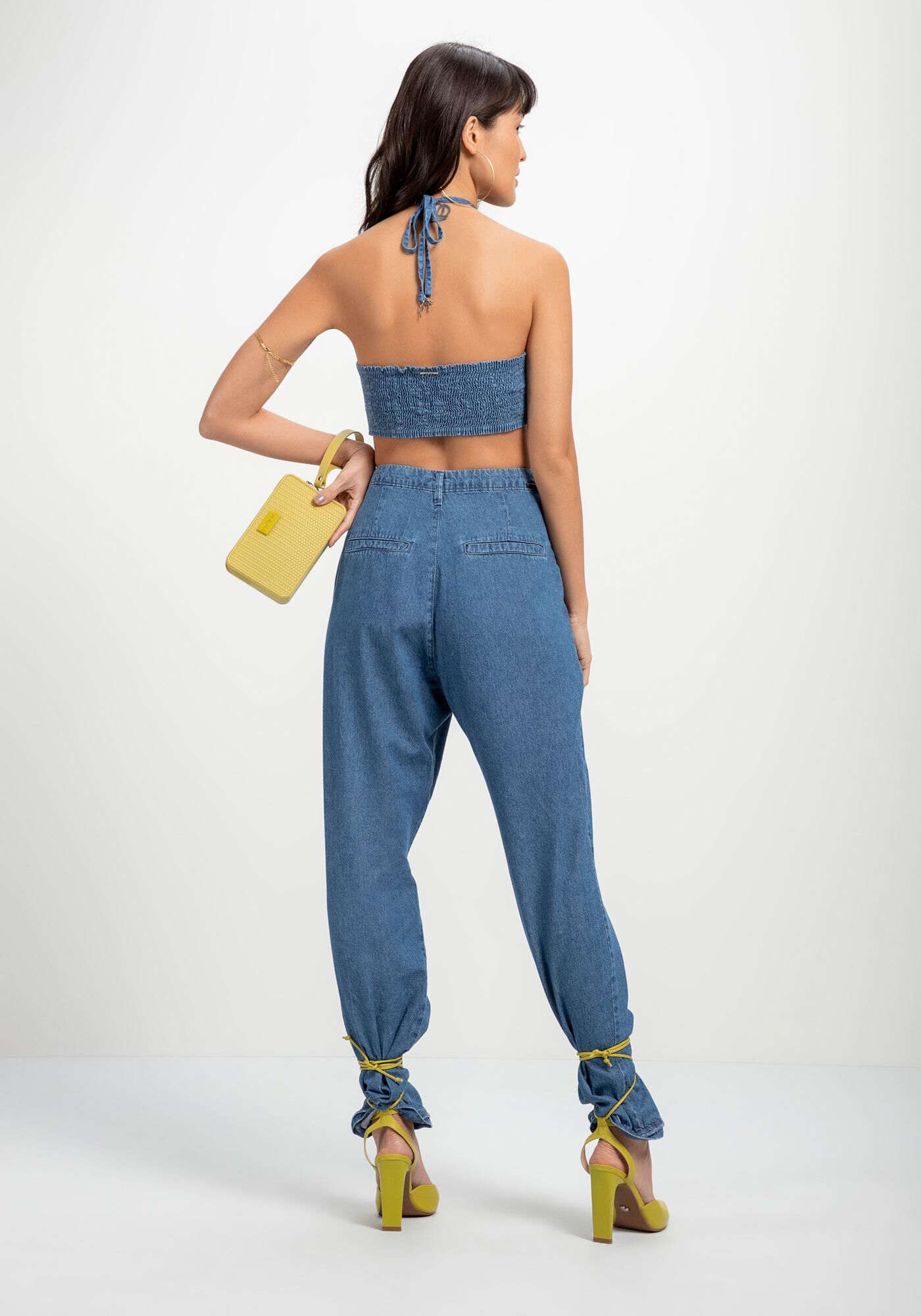 Cal&ccedil;a Jeans Alfaiataria Cropped Super Alta, JEANS, large.