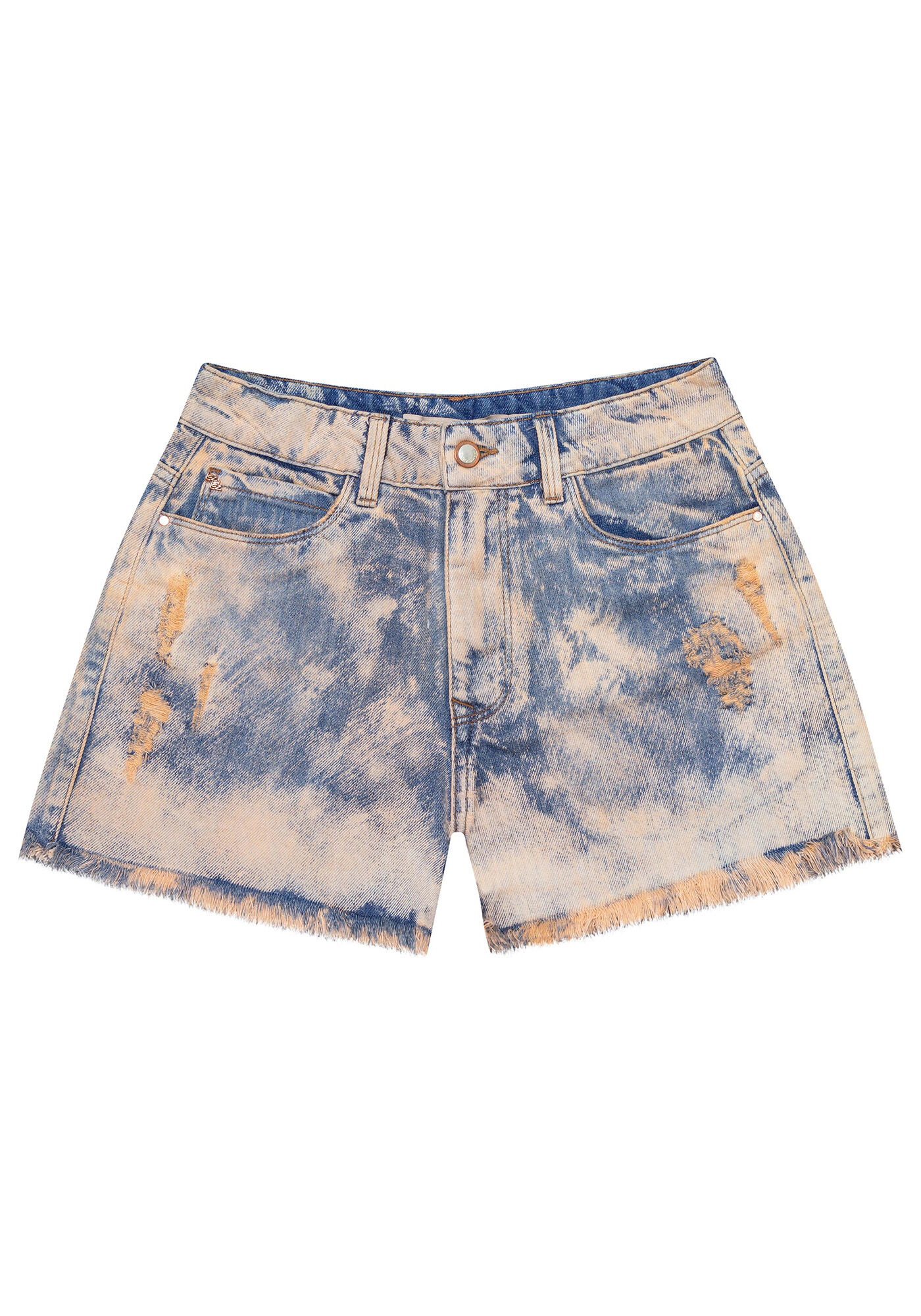 Shorts Jeans Calif&oacute;rnia Tingimento, , large.