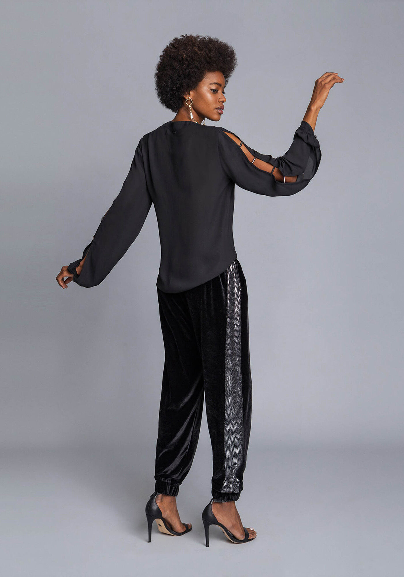 Blusa Manga Longa Recorte, , large.