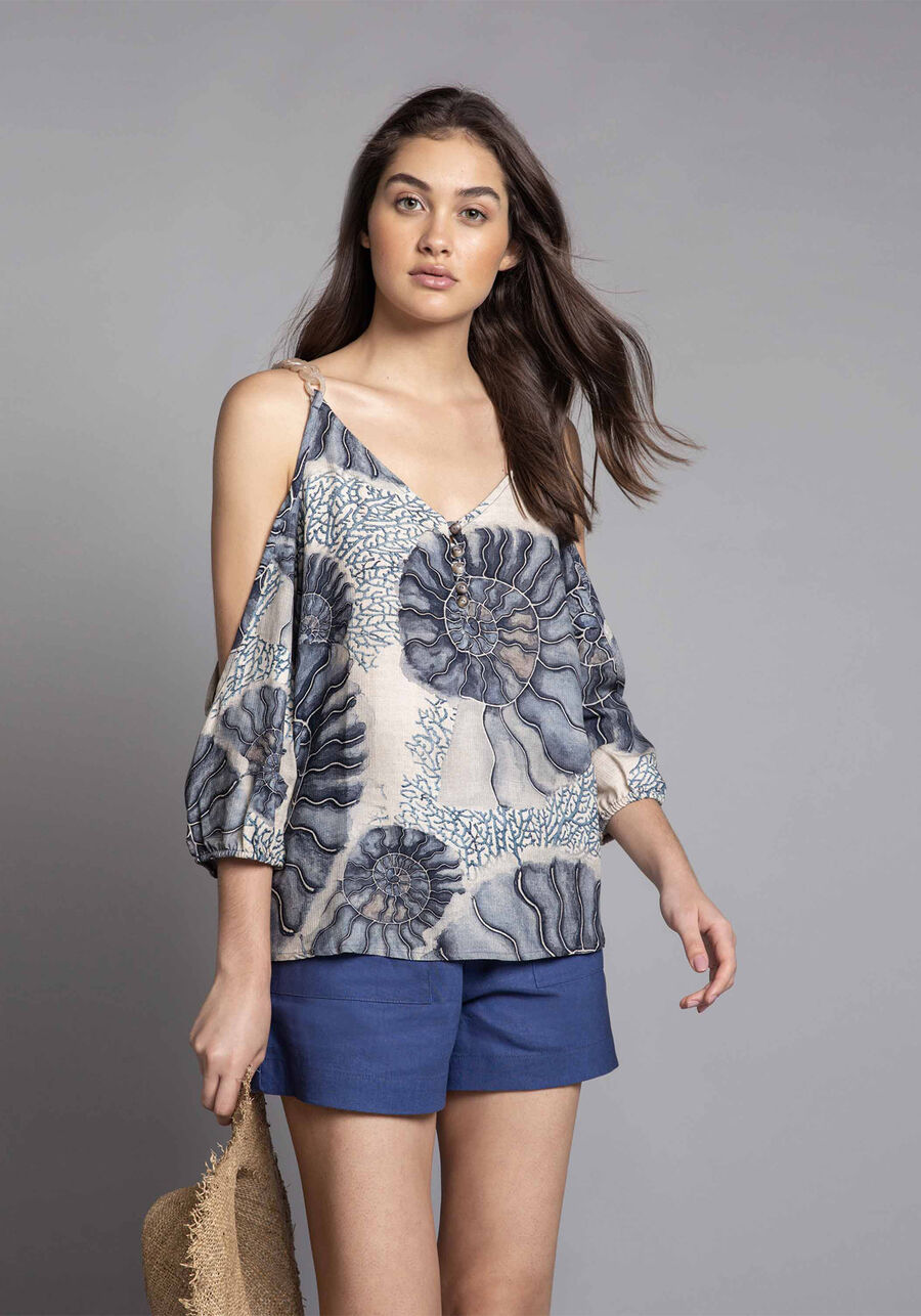 Blusa Manga 3/4 Estampa, . Blusa Manga 3/4 Estampa, , large.