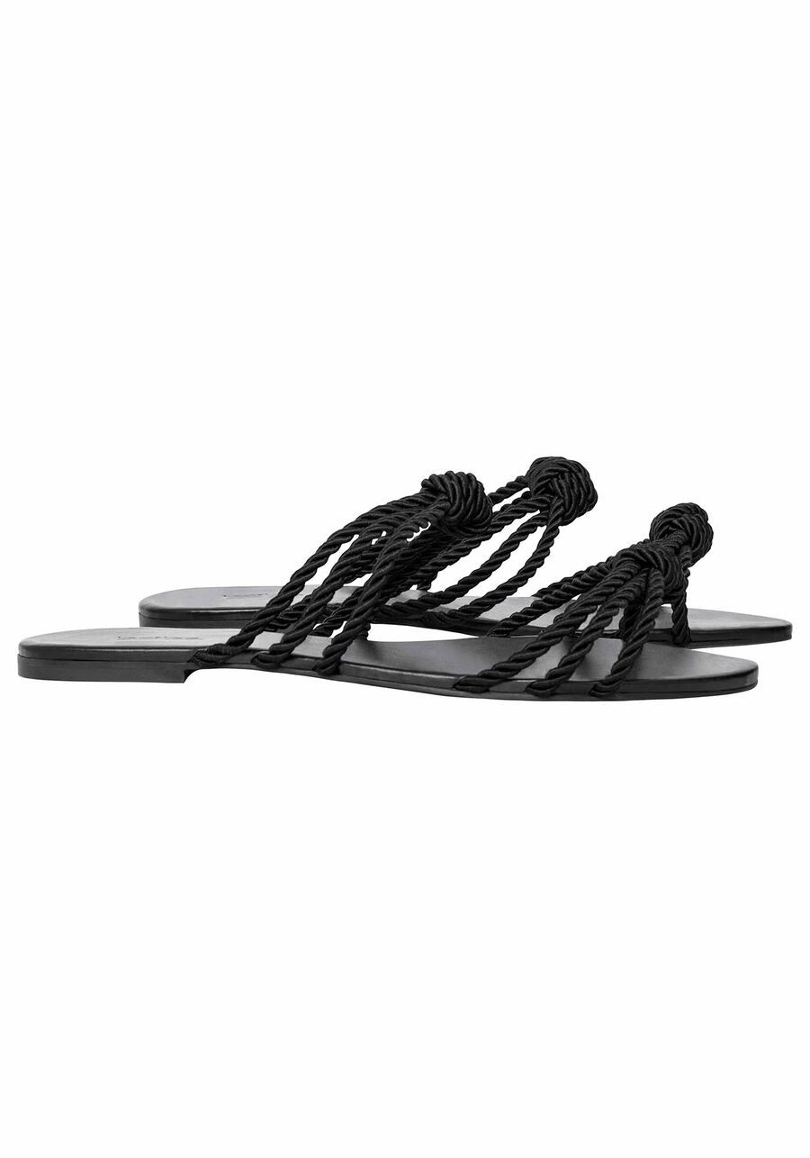 Rasteira Mule em Corda, . Rasteira Mule em Corda, , large.