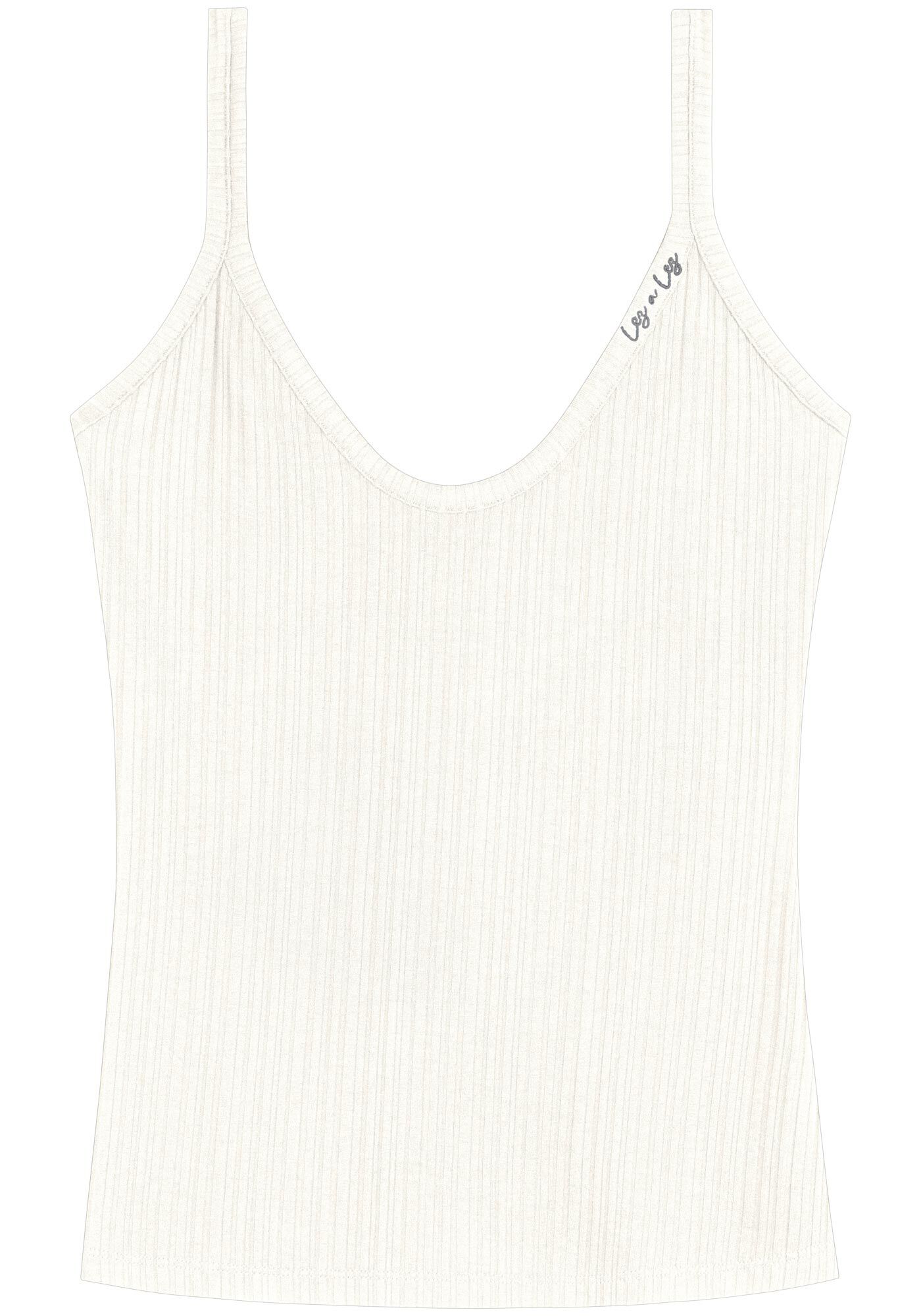 Blusa Regata B&aacute;sica De Al&ccedil;as Em Malha Canelada, , large.