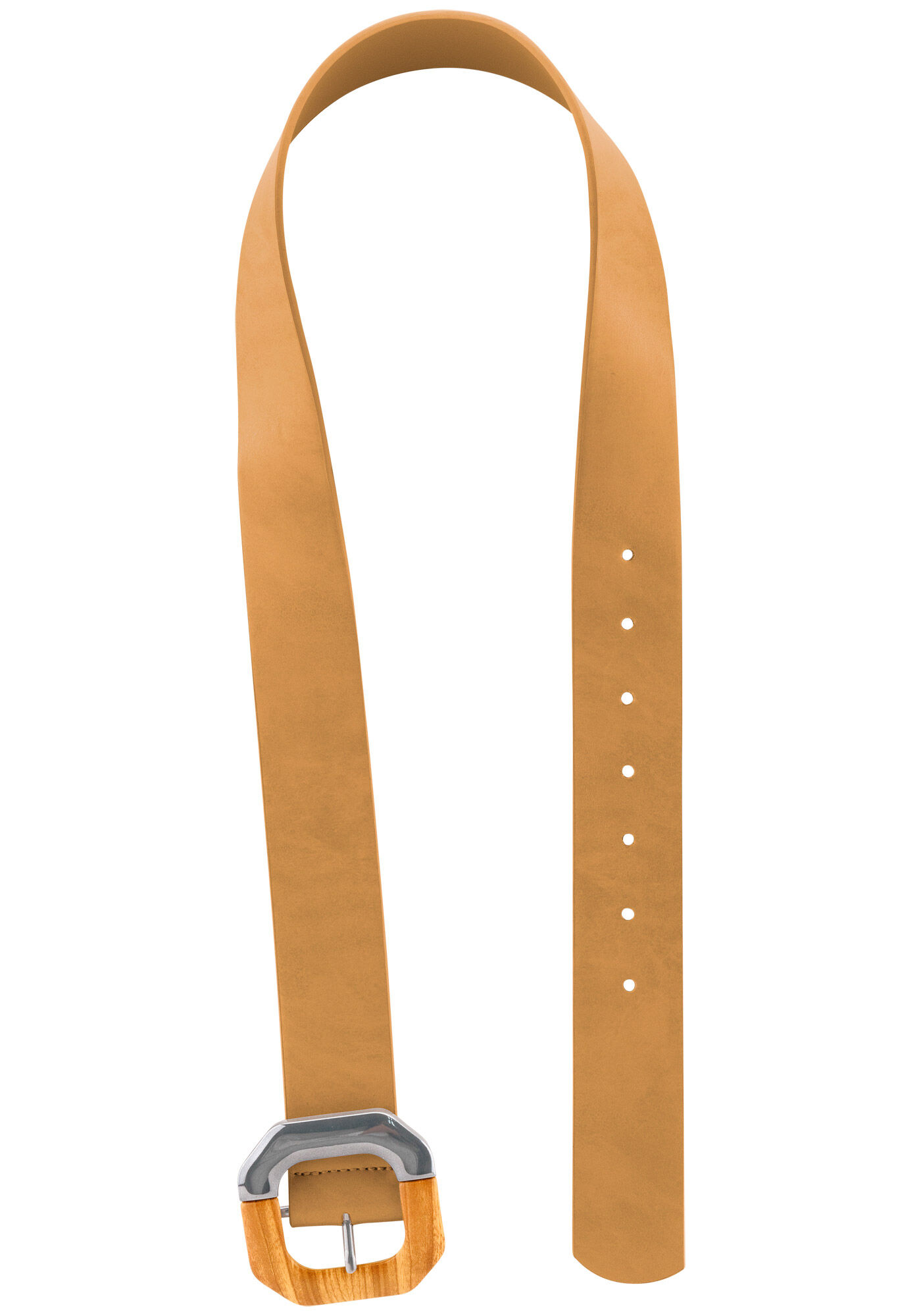 Cinto Cintura em Couro com Fivela Geom&eacute;trica, , large.