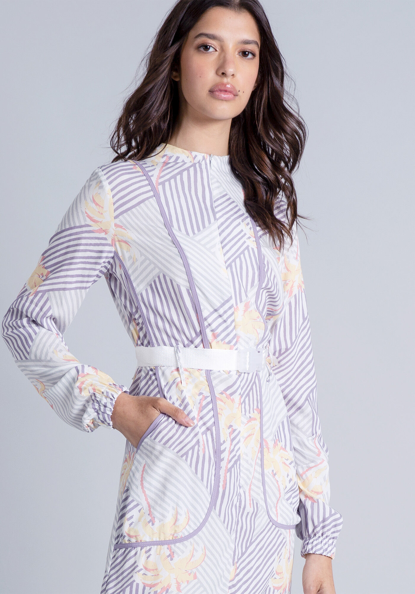 Vestido M&iacute;di Cinto Industrial, , large.