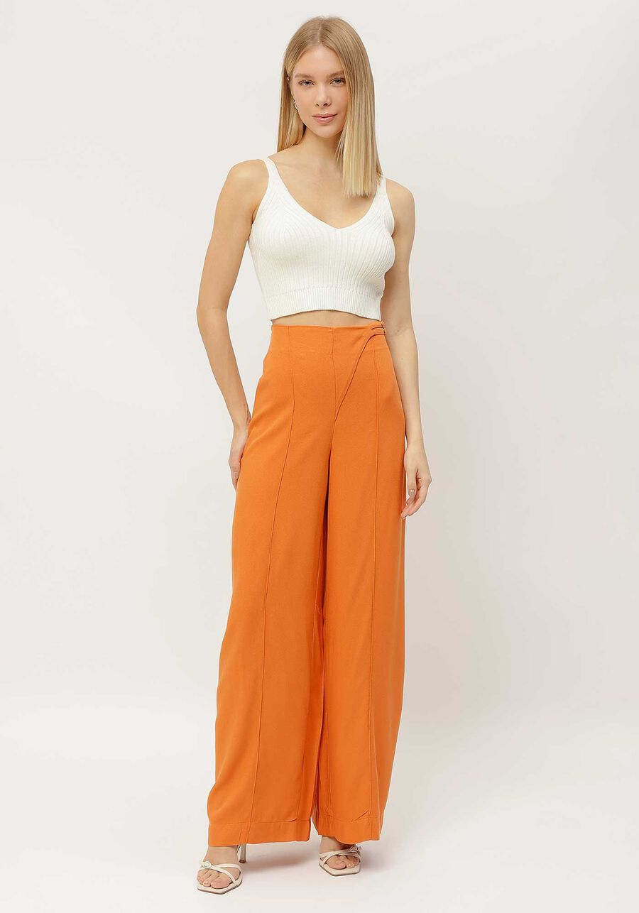 Blusa Cropped em Tricô com Decote V, . Blusa Cropped em Tricô com Decote V, , large.