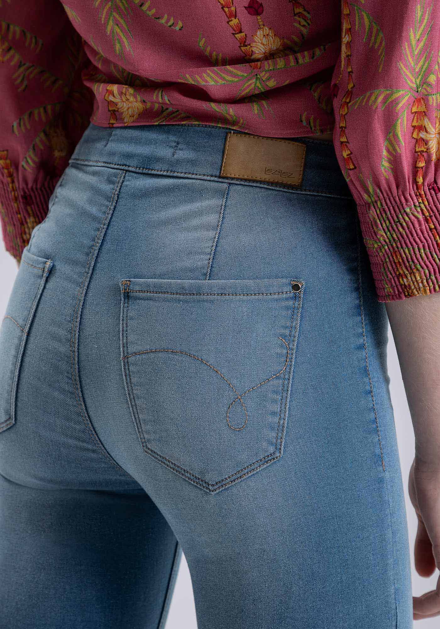 Cal&ccedil;a Jeans Jegging Cintura Super Alta, JEANS, large.