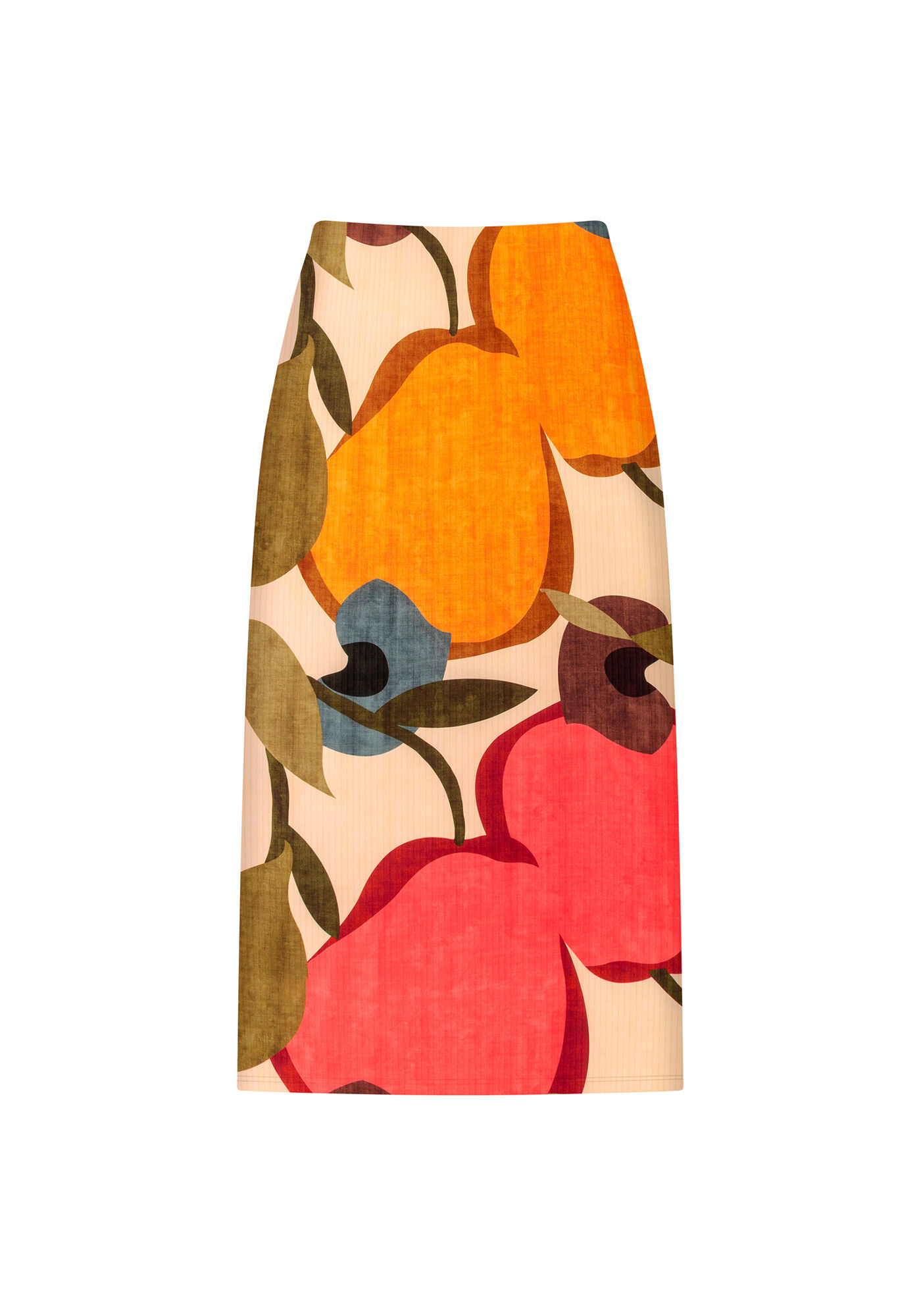 Saia M&iacute;di Justa Fenda Estampa, , large.