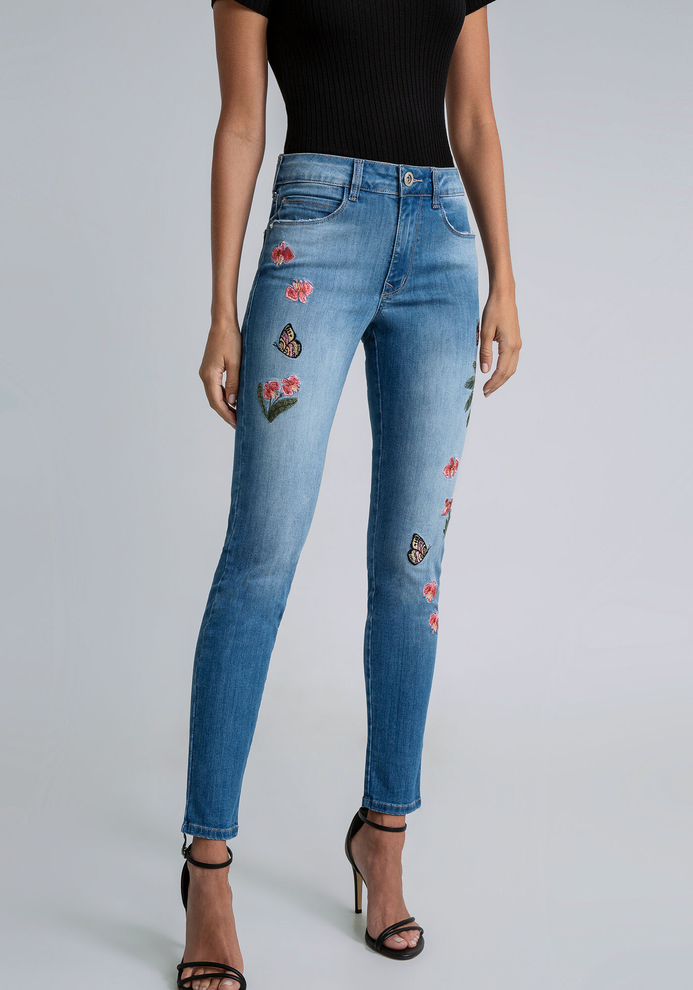 Cal&ccedil;a Jeans Skinny Cropped Bali Elastic, JEANS, large.