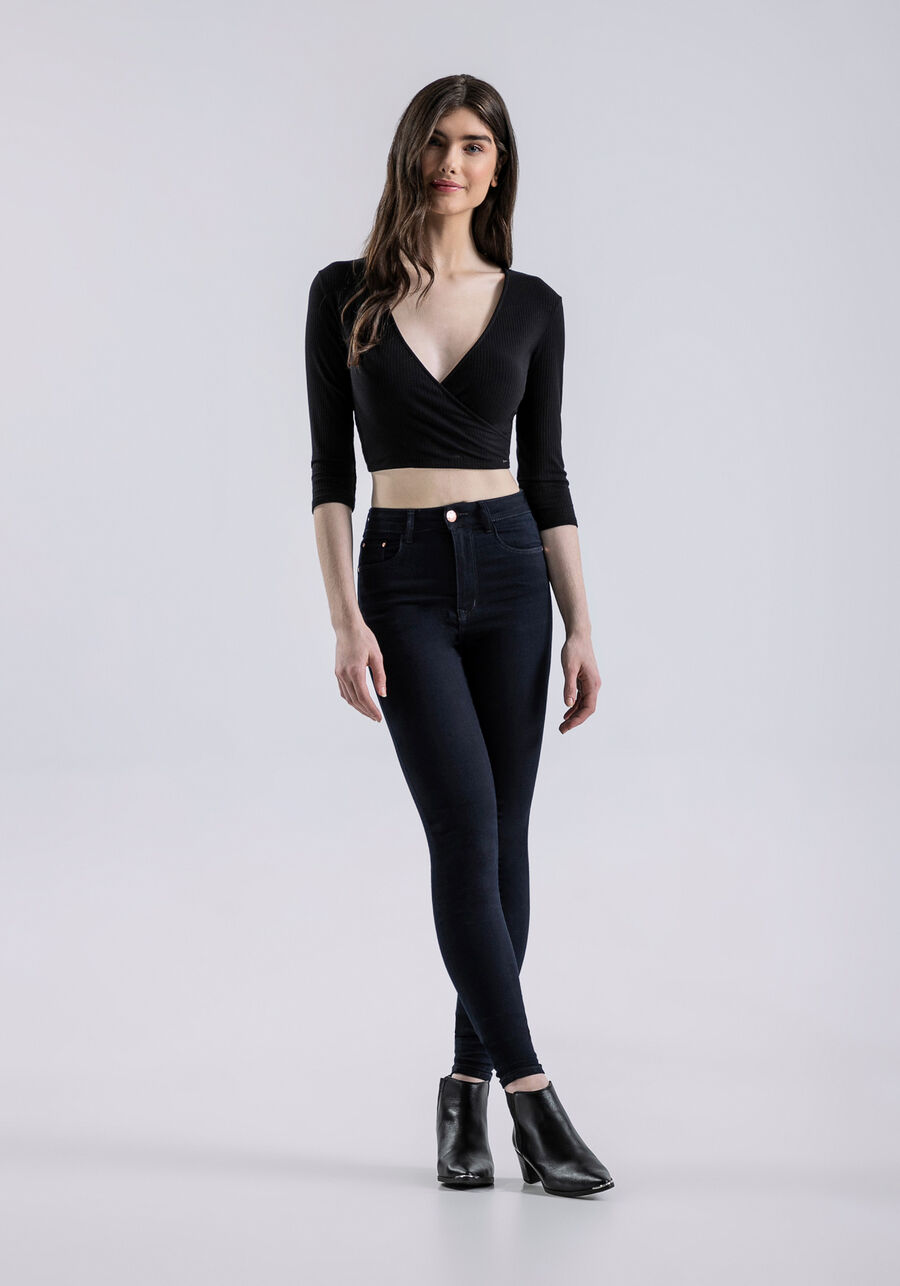 Calça Jeans Aruba Super Alta com Elastic Denim, JEANS. Calça Jeans Aruba Super Alta com Elastic Denim, JEANS, large.