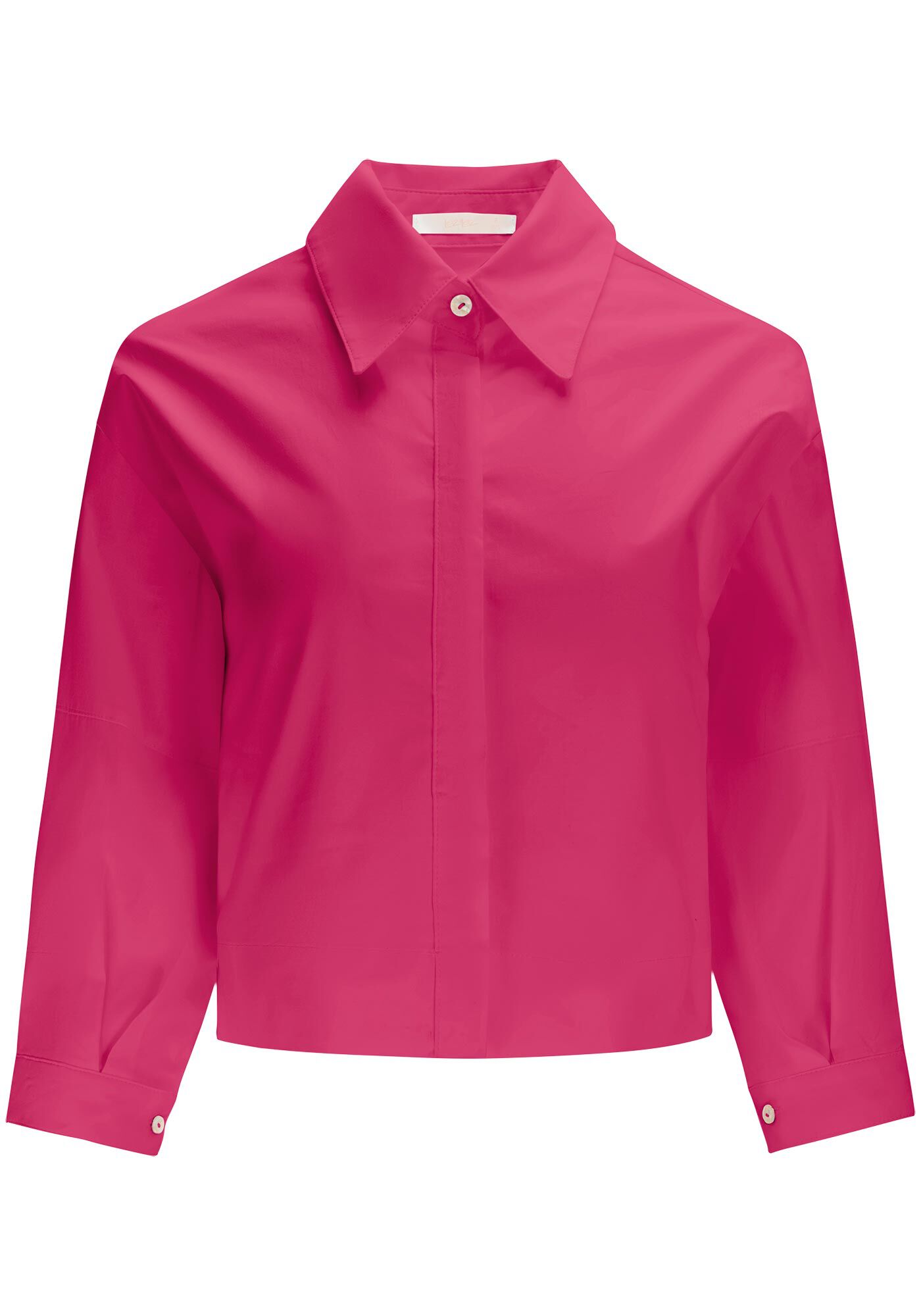 Camisa Curta com Manga 3/4 Bufante, , large.