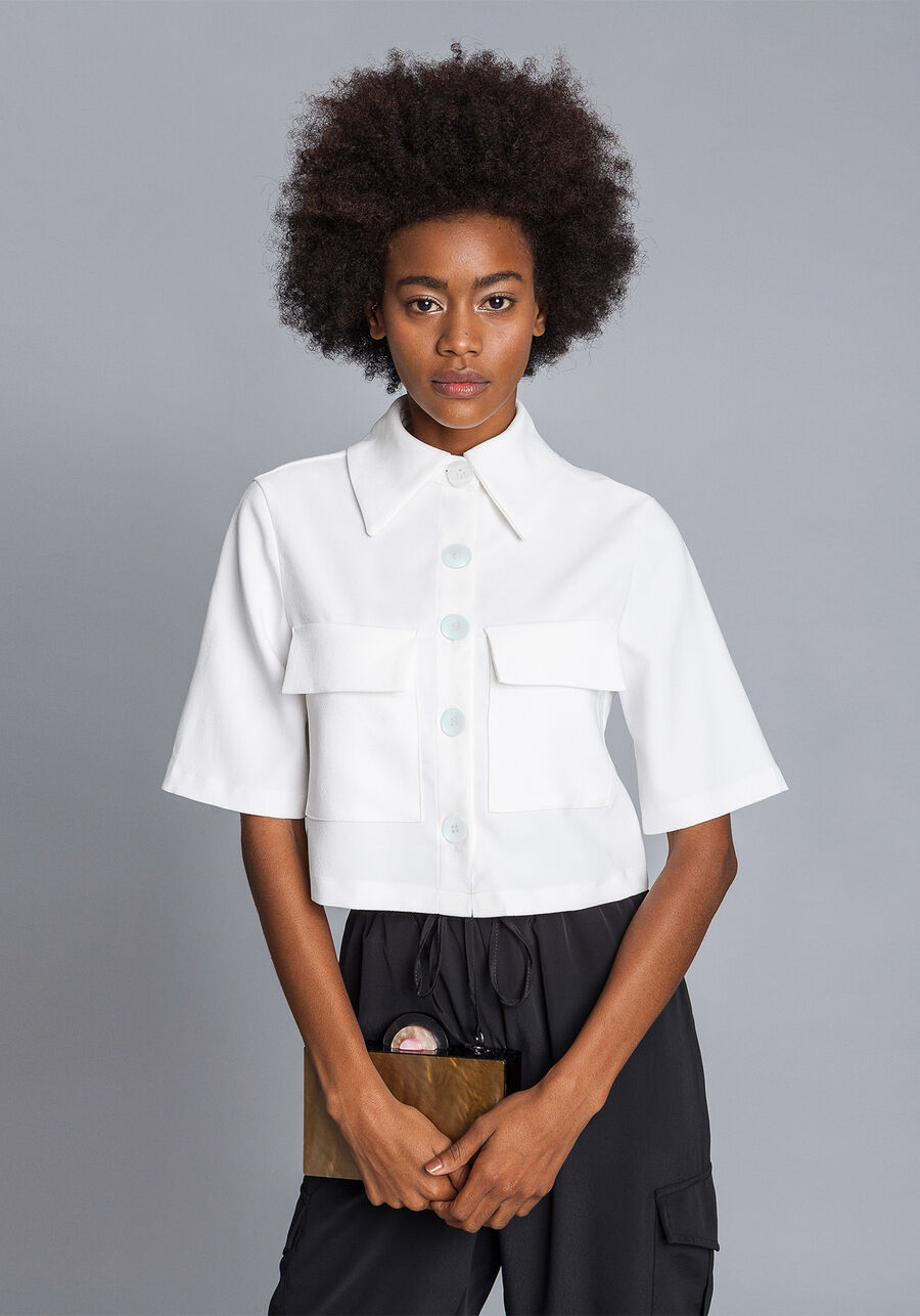 Camisa Cropped Oversized, . Camisa Cropped Oversized, , large.