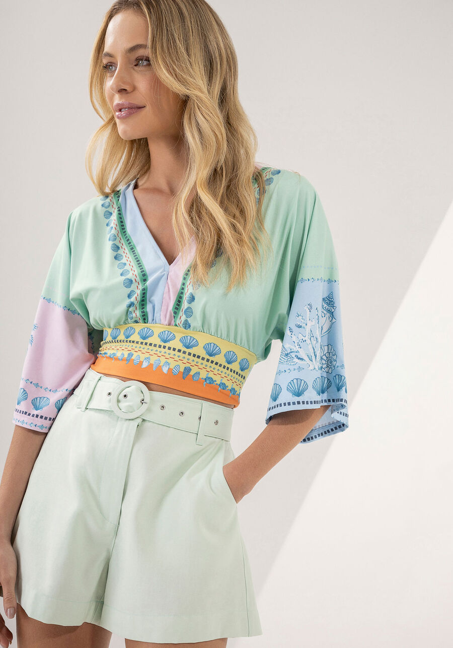 Shorts Alfaiatária Cintura Média com Cinto, . Shorts Alfaiatária Cintura Média com Cinto, , large.