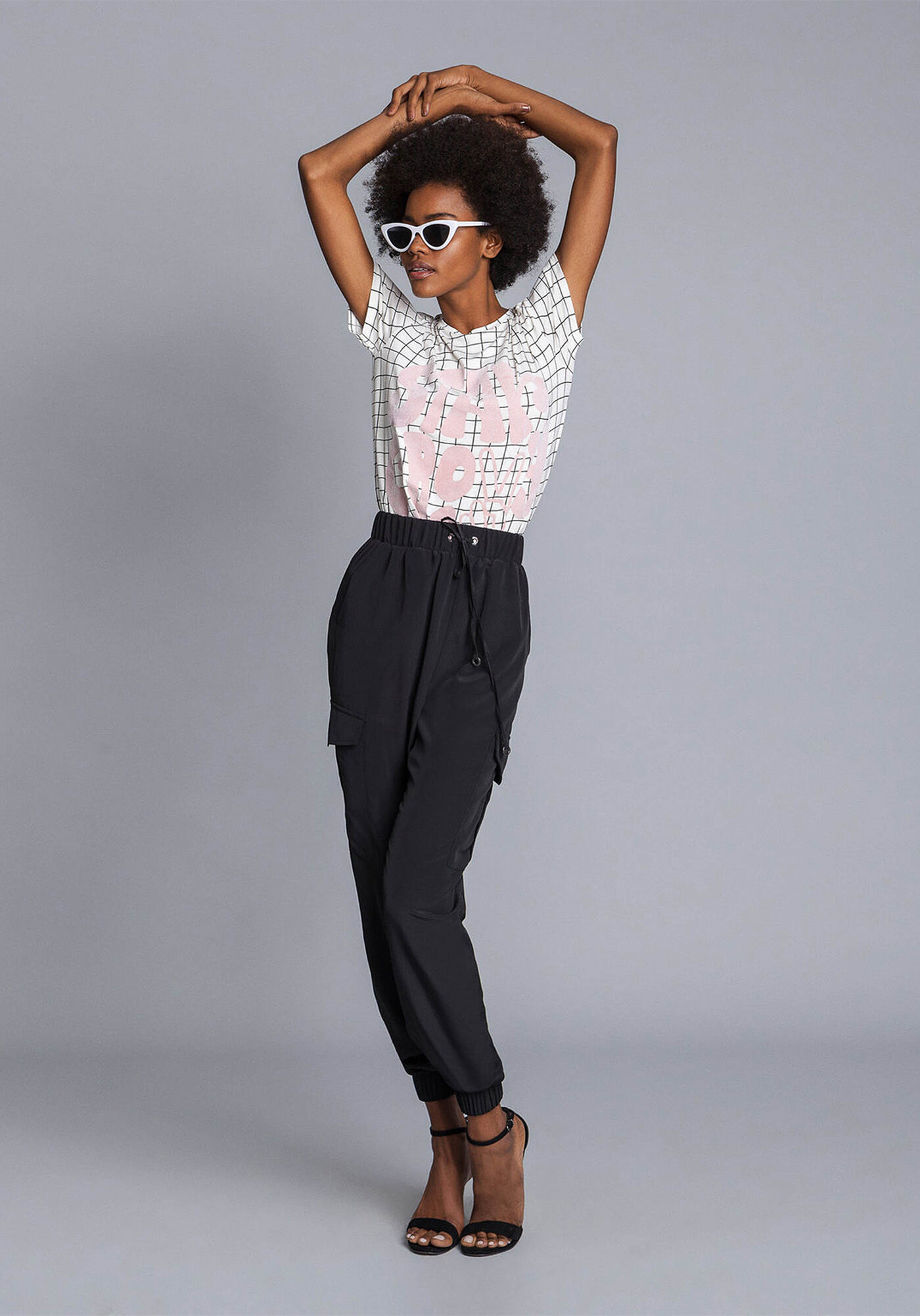 Blusa Manga Curta Estampada, , large.