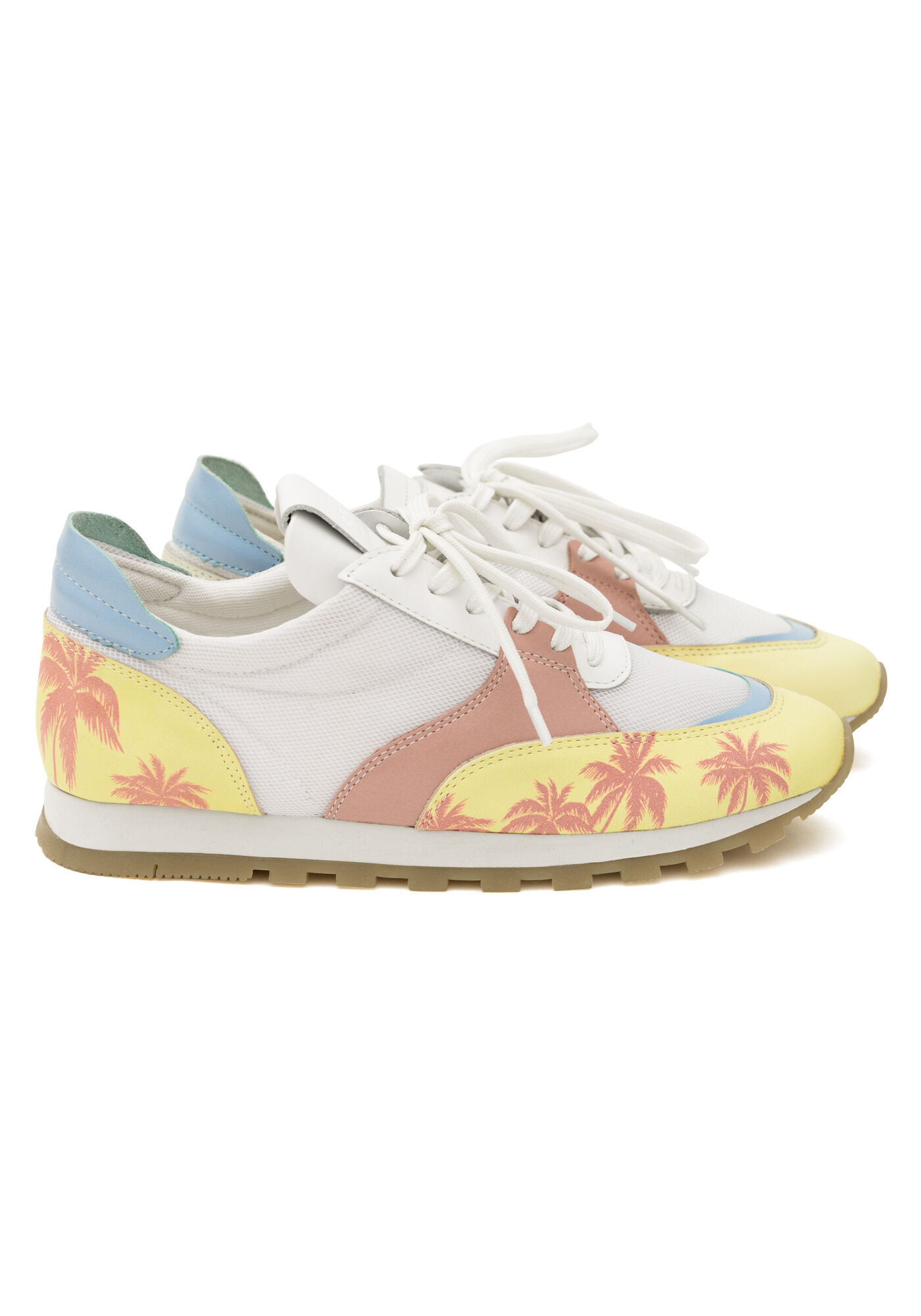 T&ecirc;nis com Cadar&ccedil;o Detalhe Coqueiros, BRANCO, large.