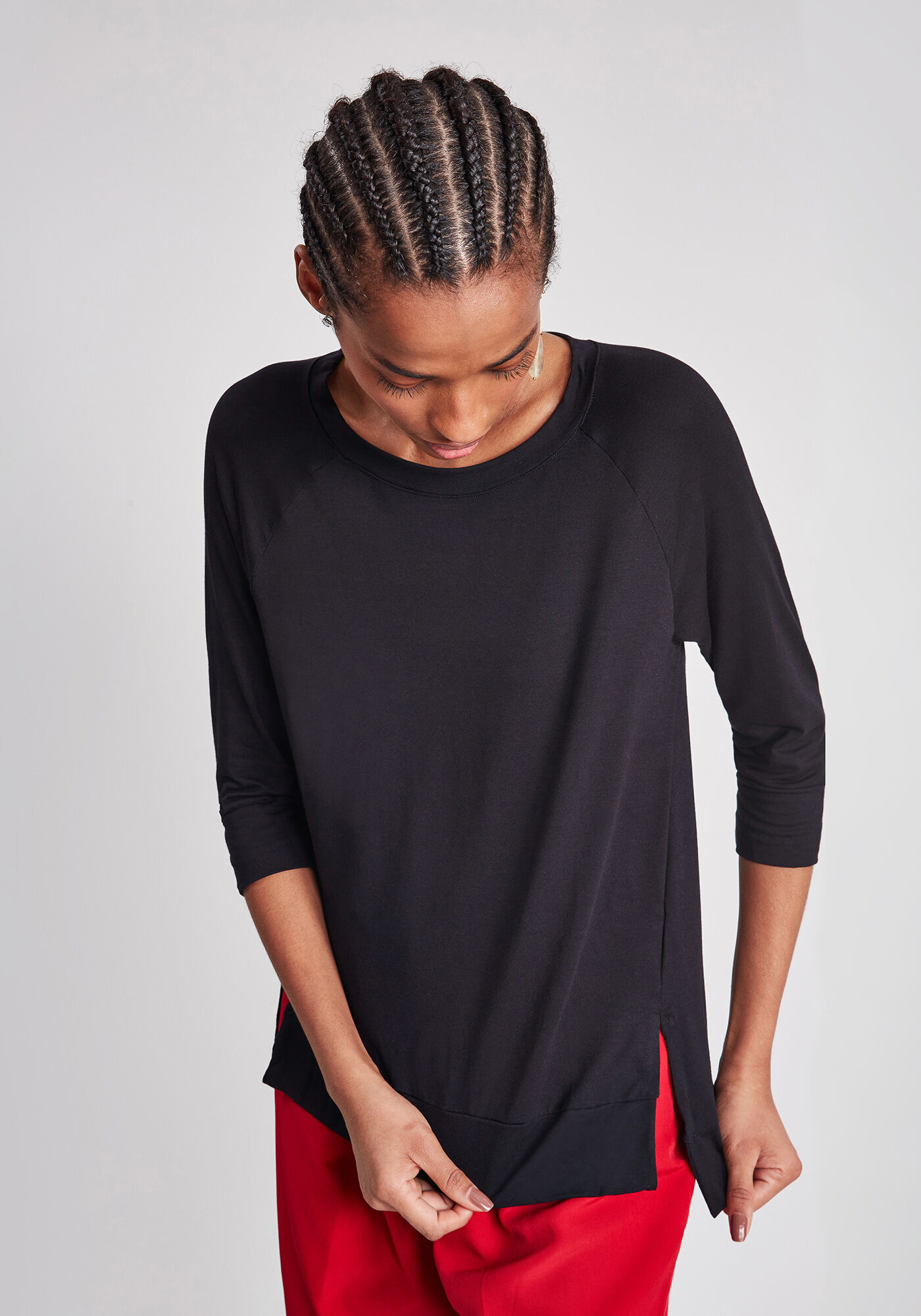 Blusa Mangas 3/4 B&aacute;sica, , large.