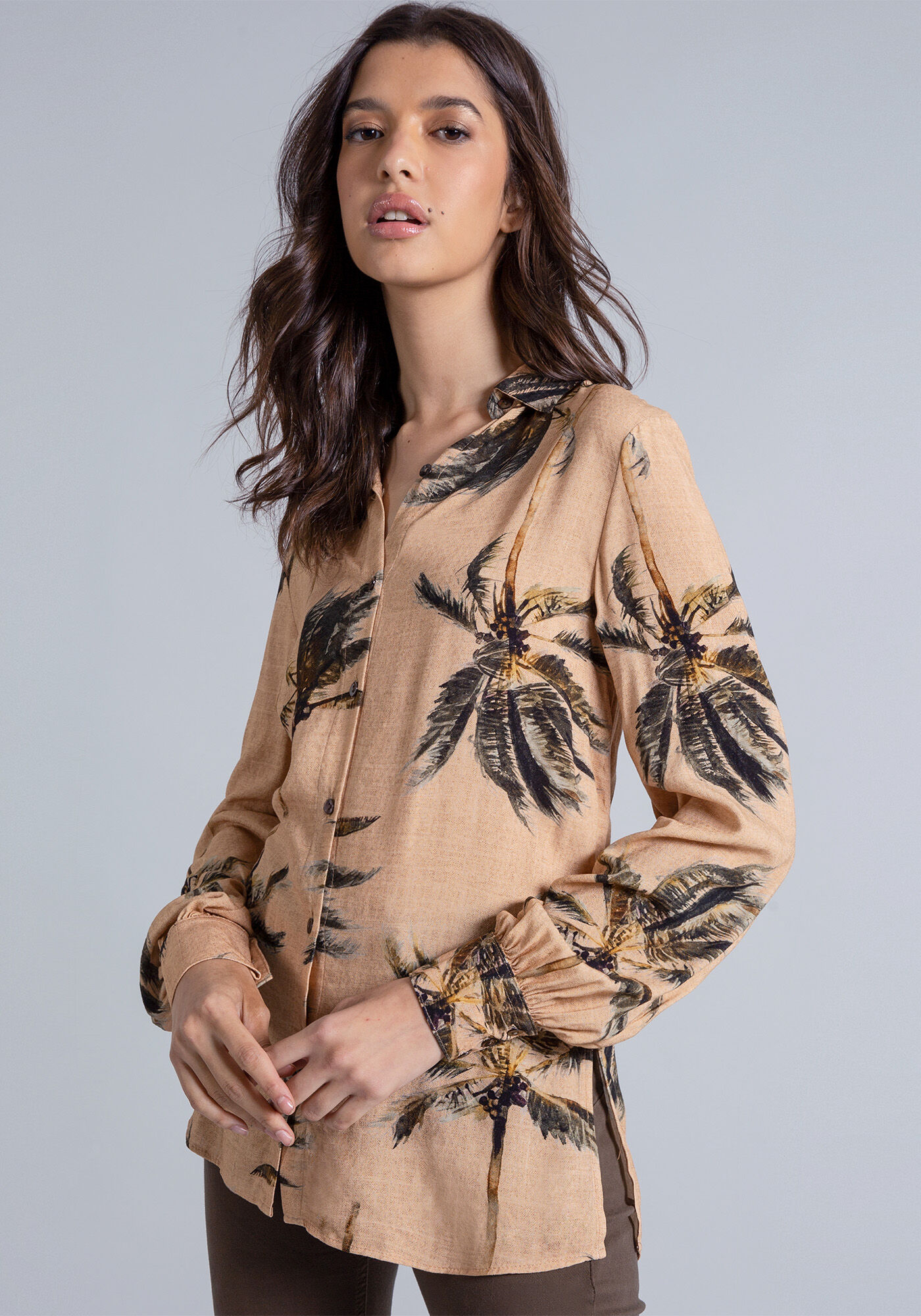 Camisa Manga Longa Estampa, , large.