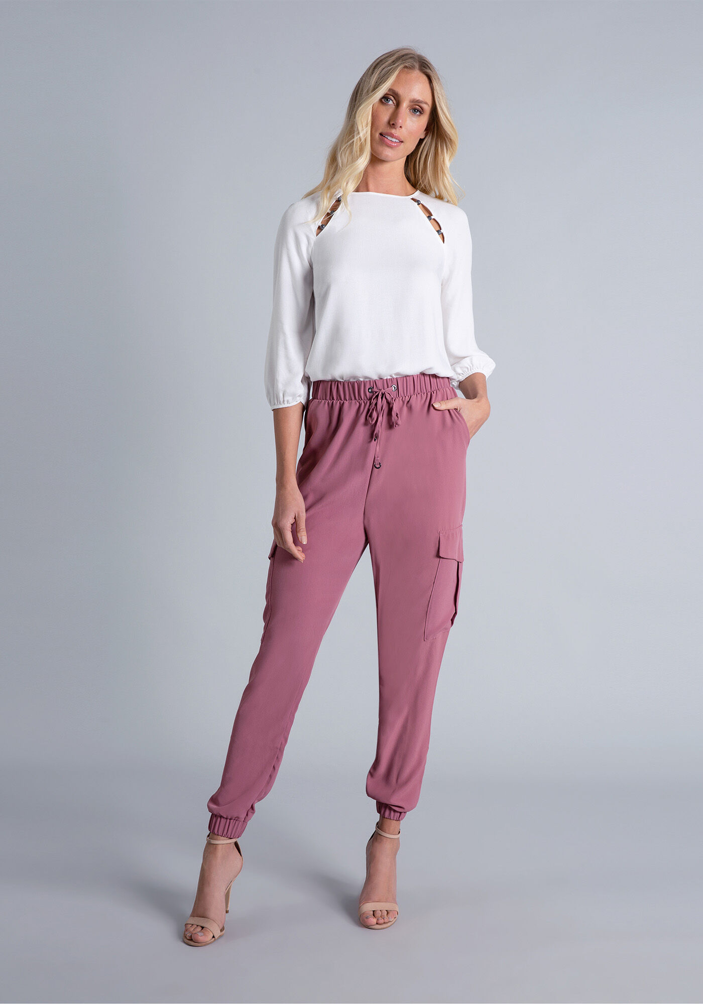 Blusa Manga 3/4 Recorte, , large.