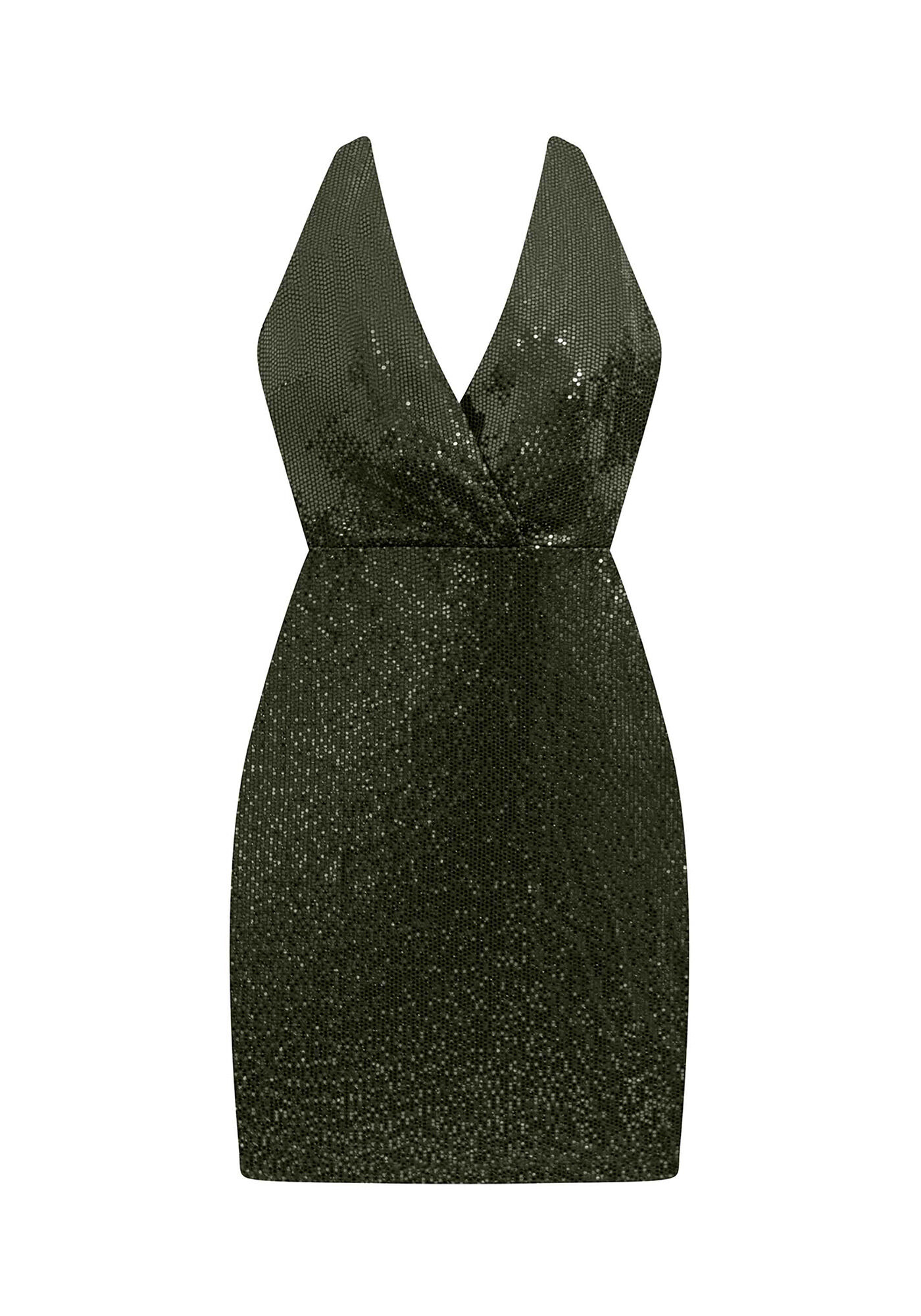 Vestido Malha Paet&ecirc; Glam Curto, , large.