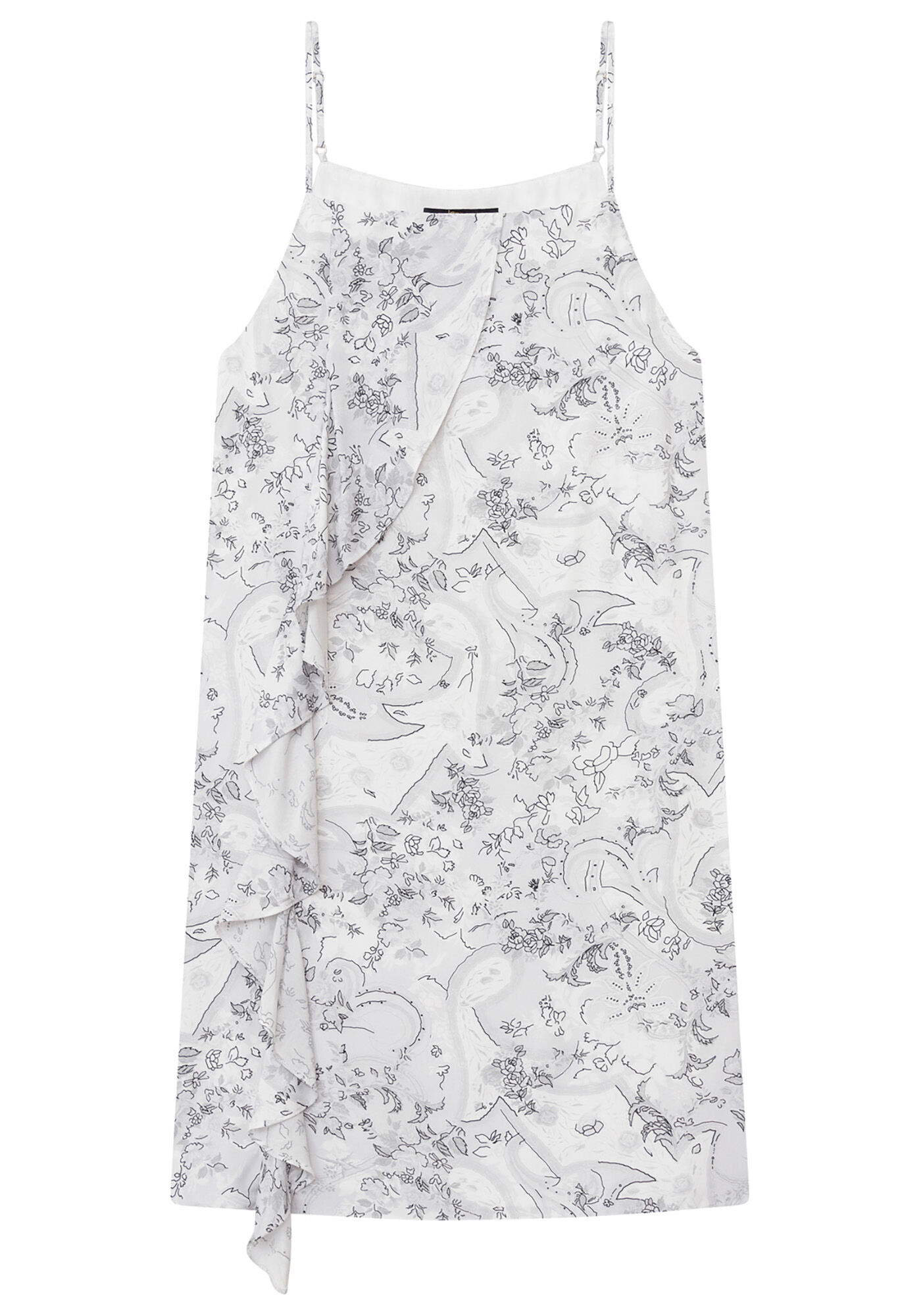 Vestido com Al&ccedil;as Babado Tecido, , large.