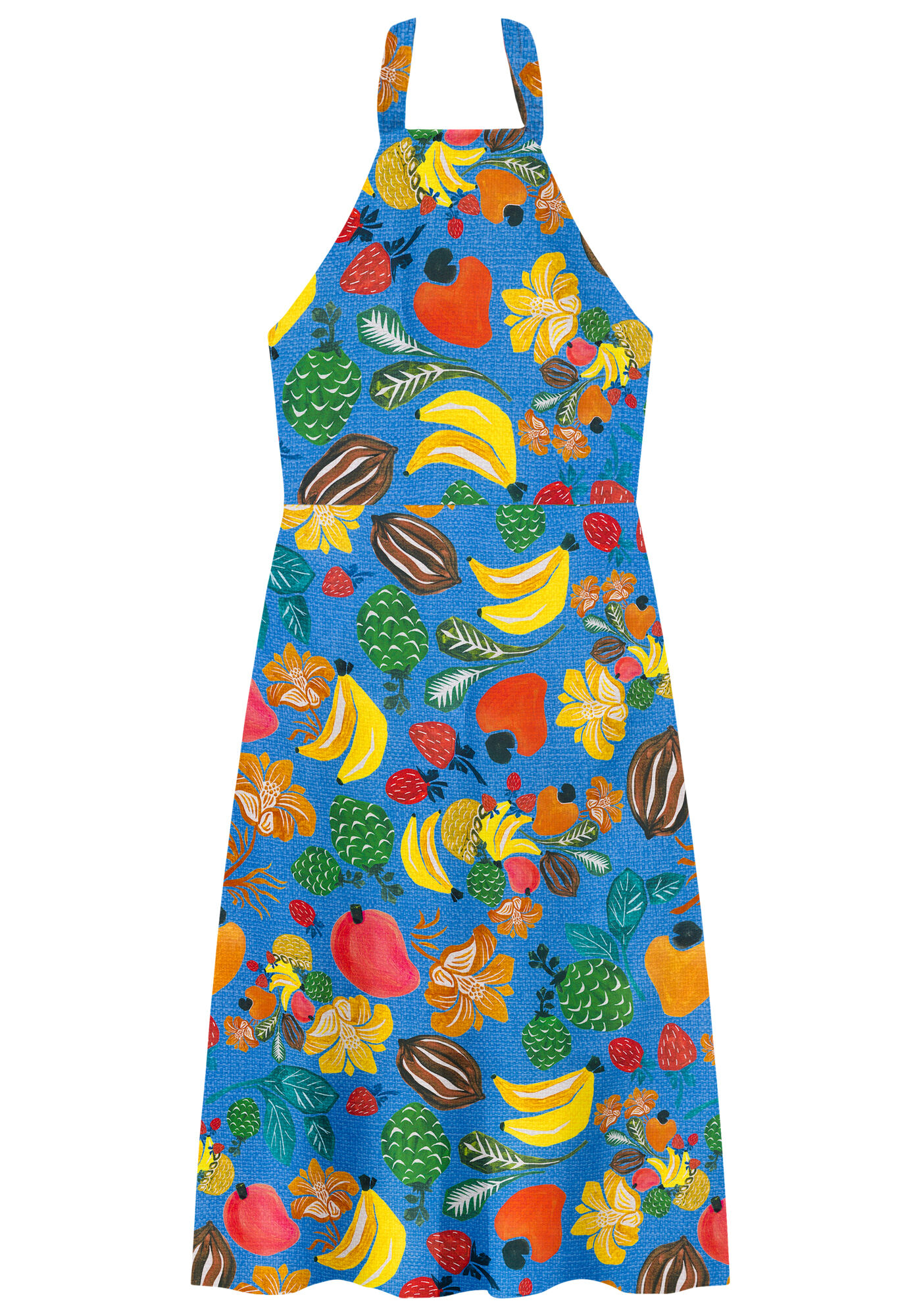 Vestido Frente &Uacute;nica Canelado Midi, , large.