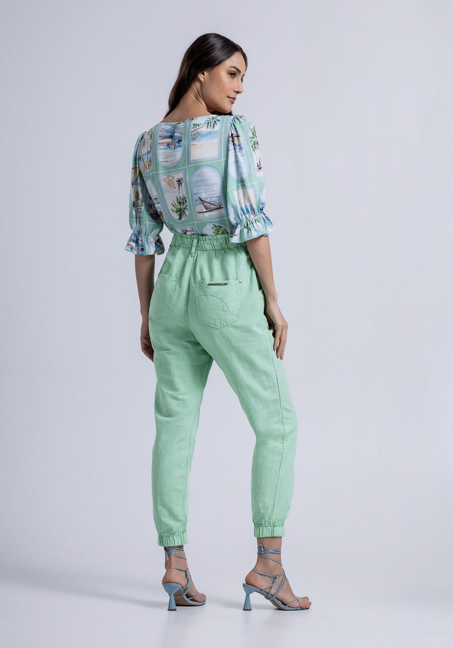 Blusa Decote Quadrado em Viscose com Nervuras, . Blusa Decote Quadrado em Viscose com Nervuras, , large.