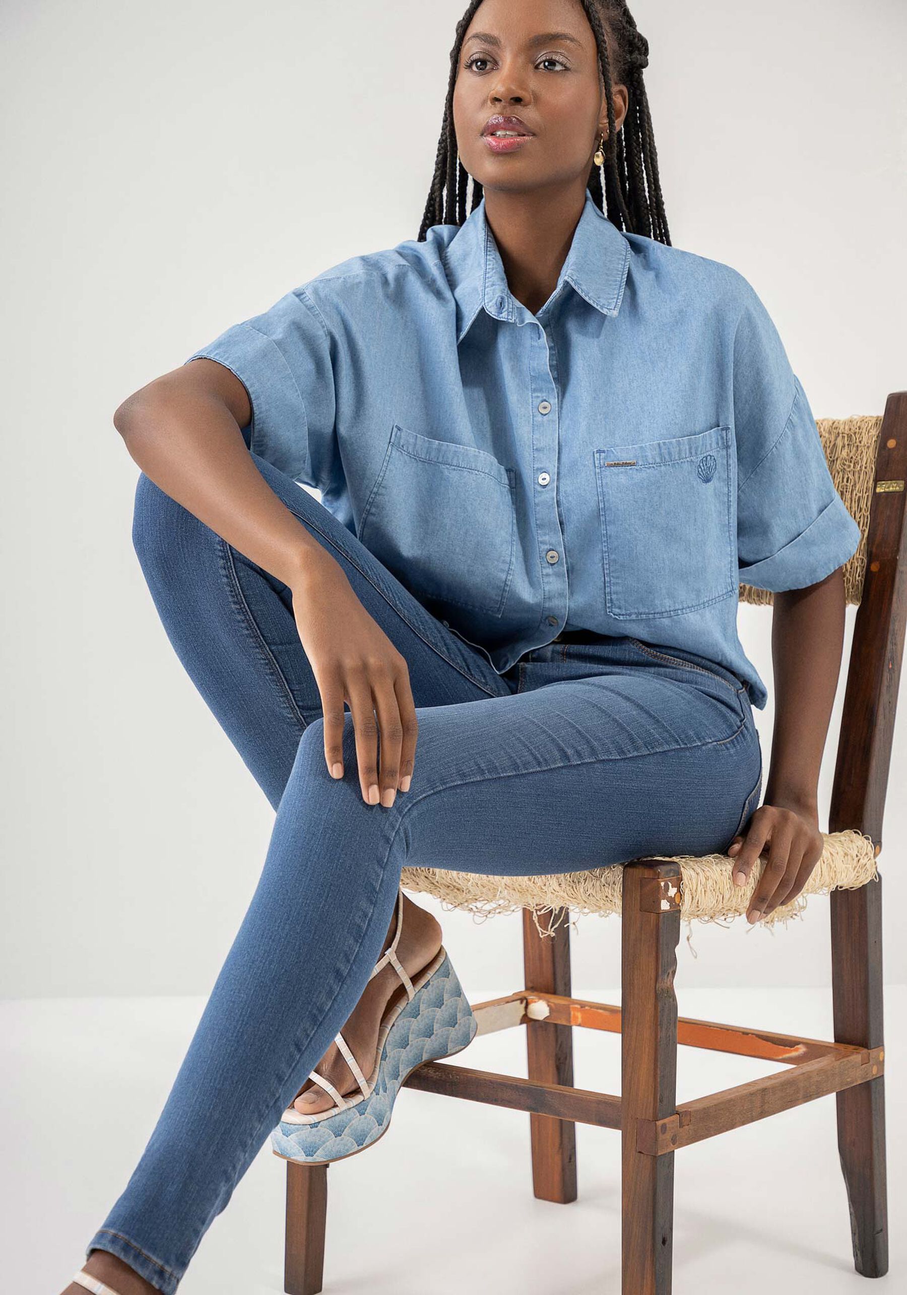 Calça Jeans Skinny Super Alta com Elasticidade, . Calça Jeans Skinny Super Alta com Elasticidade, , large.