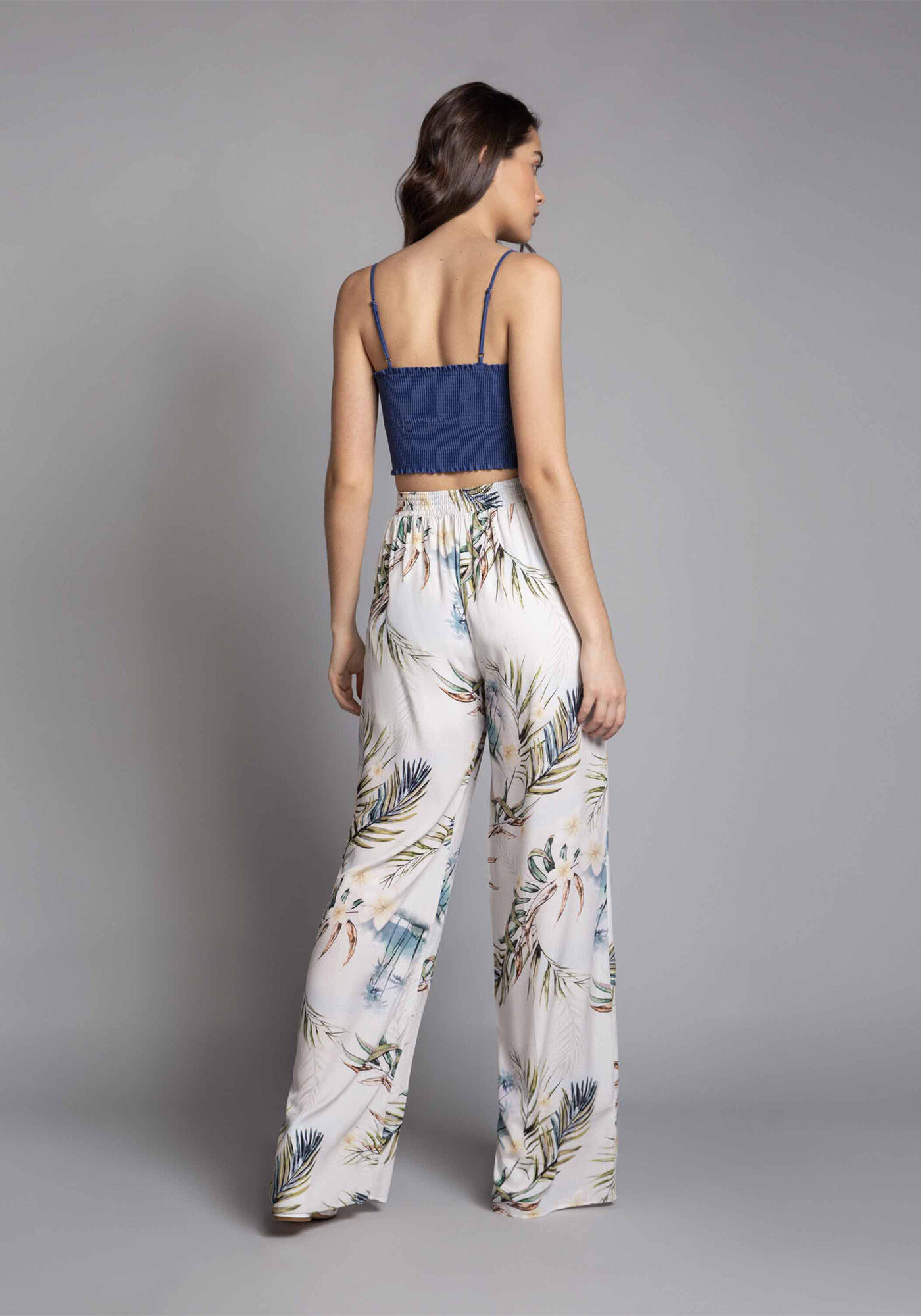 Blusa com Al&ccedil;as Cropped Linho, , large.