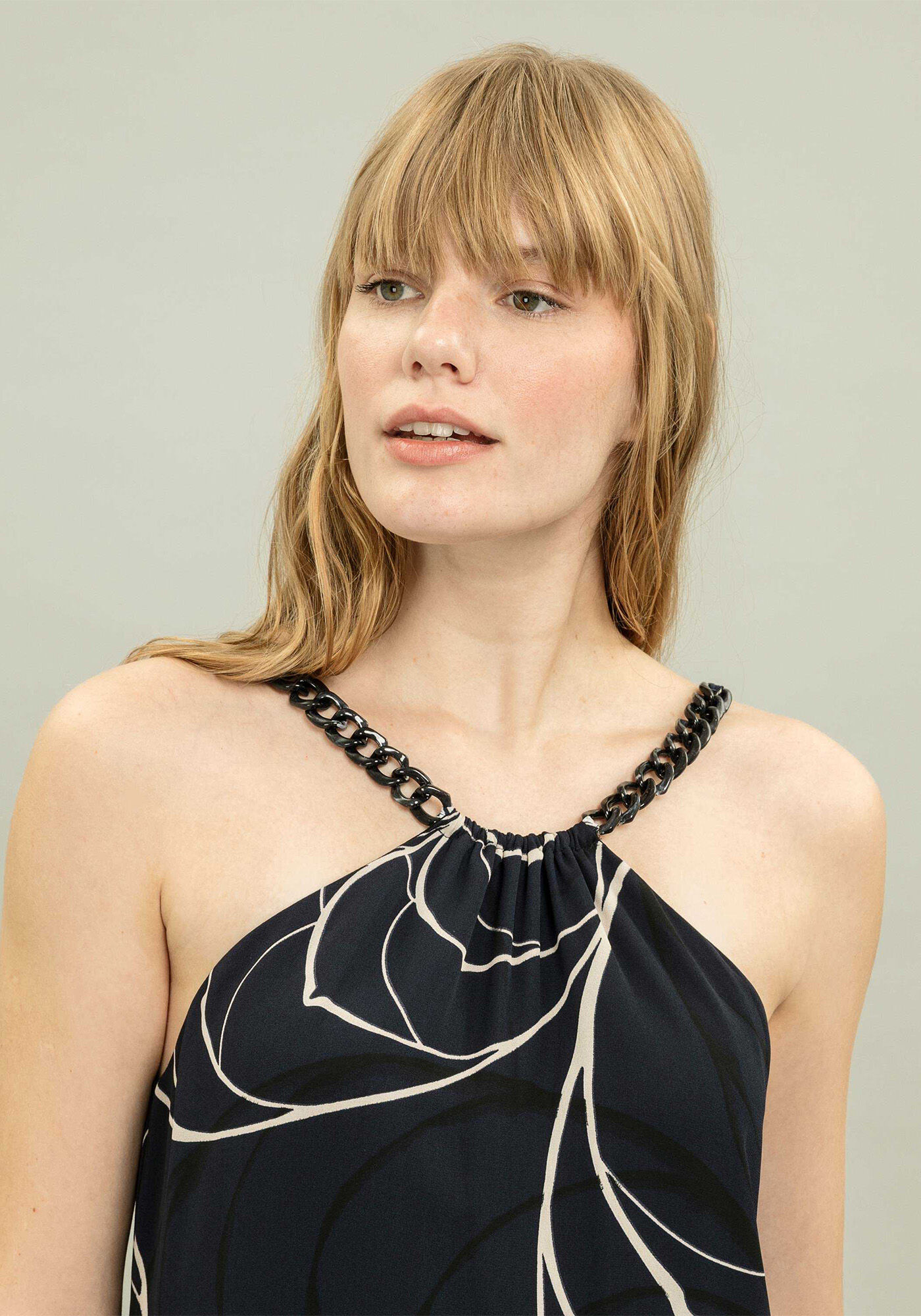 Vestido Corrente Estampa Shell, , large.