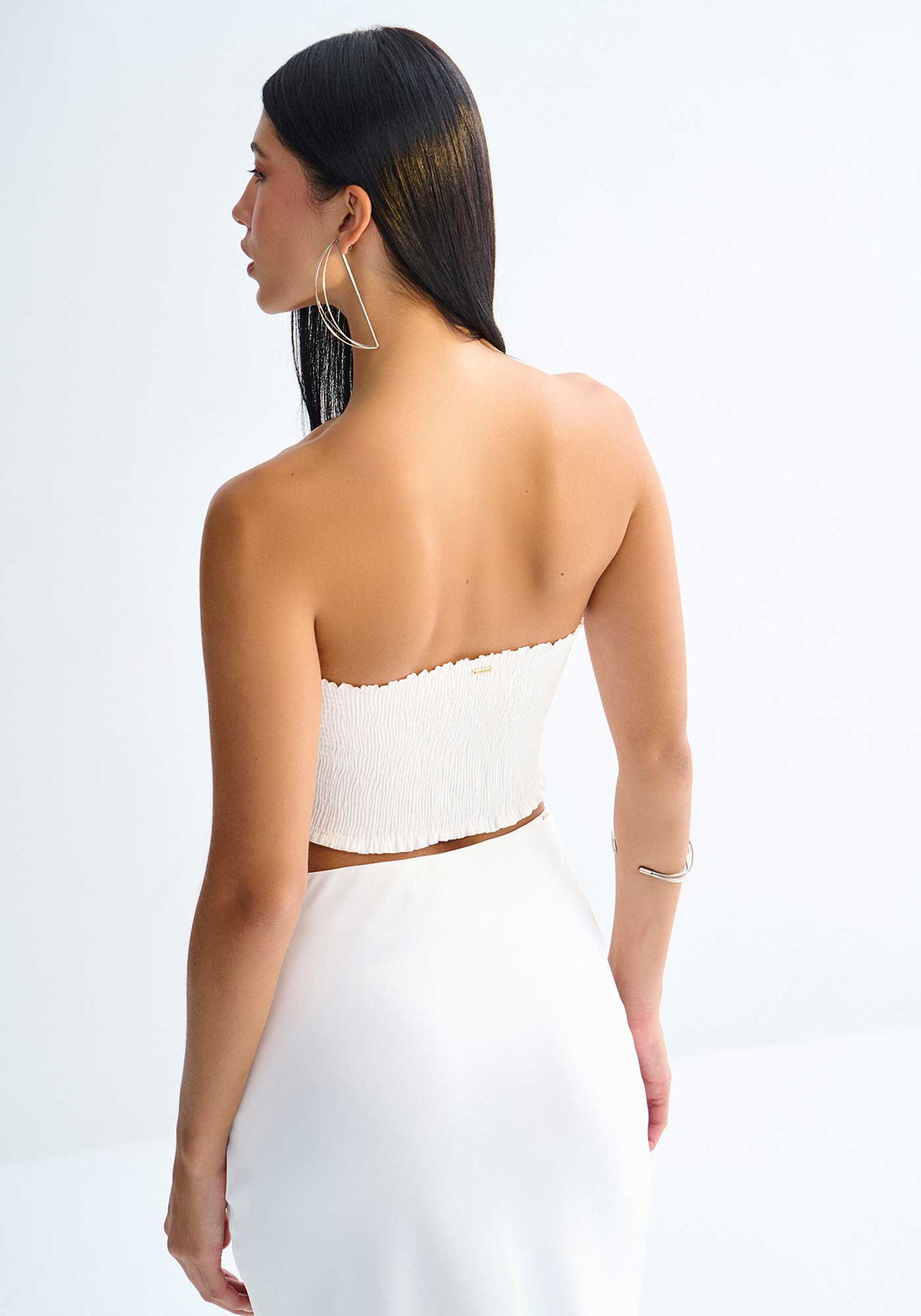 Blusa Cropped Tomara Que Caia Corset com Recorte Busto, BRANCO. Blusa Cropped Tomara Que Caia Corset com Recorte Busto, BRANCO, large.