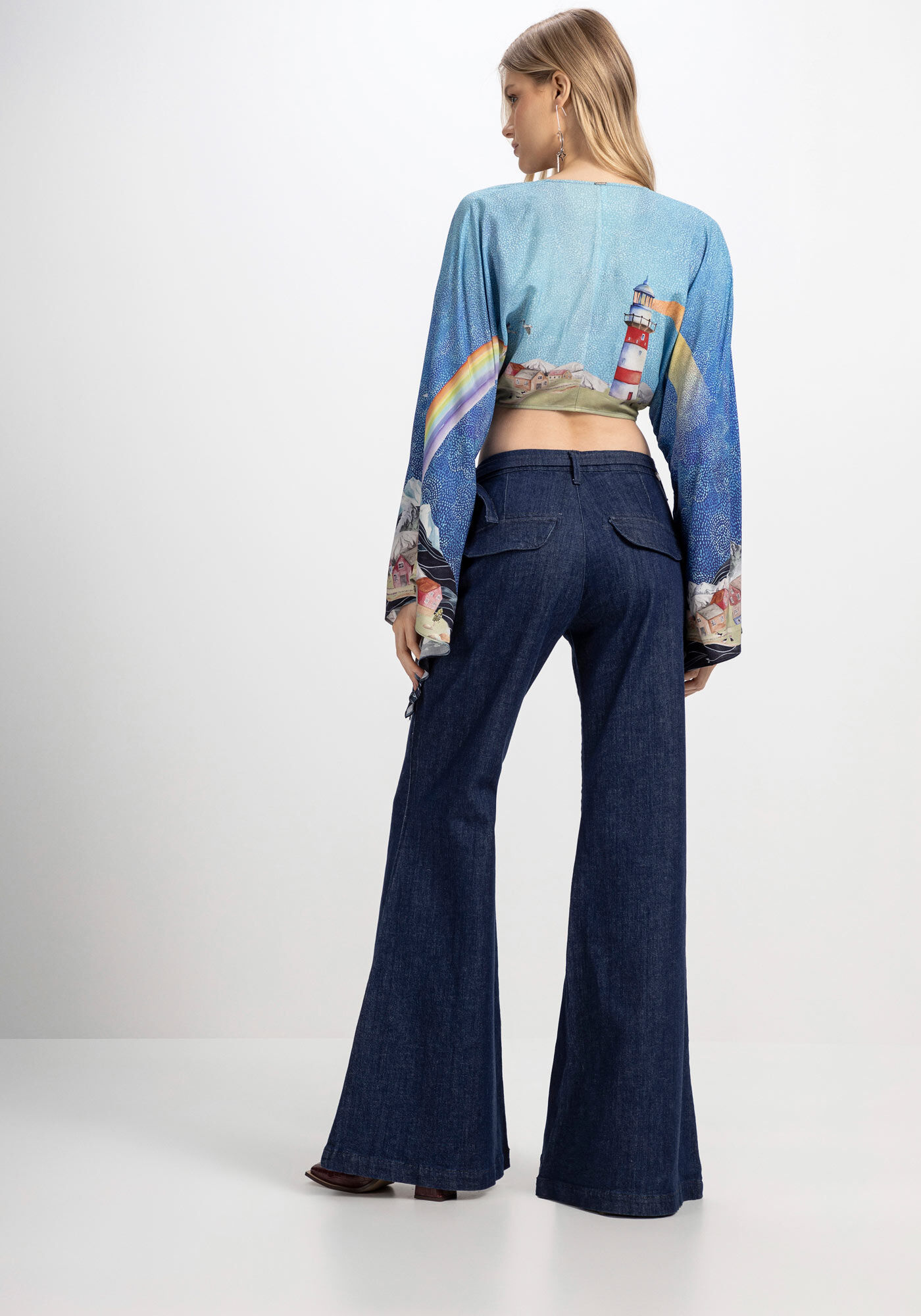 Calça super 2025 flare jeans