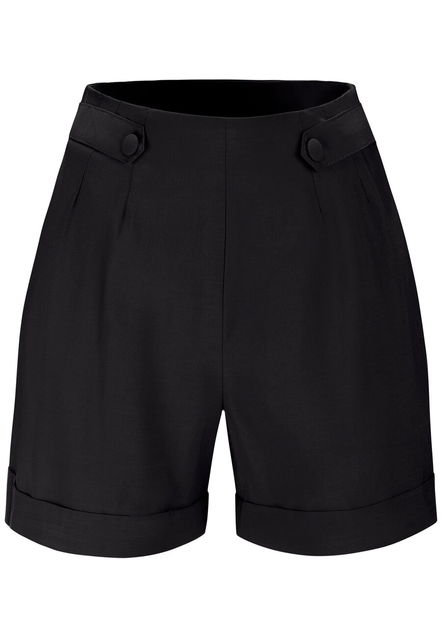 Shorts Alfaiataria Cintura Alta com Martingale, . Shorts Alfaiataria Cintura Alta com Martingale, , large.