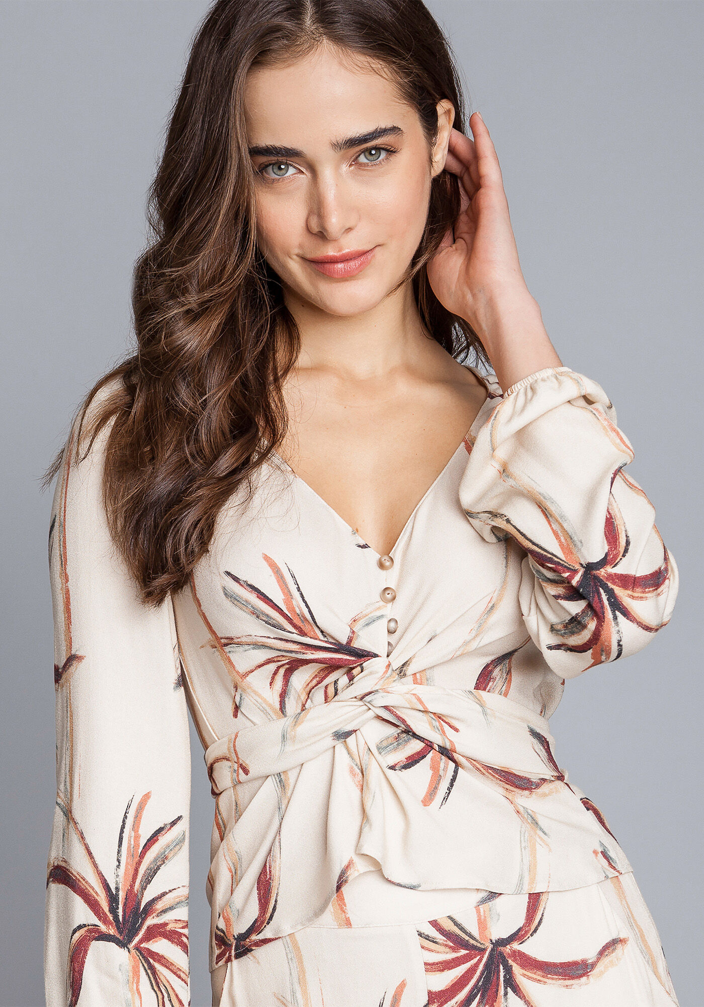 Blusa Recorte Transpassado, , large.