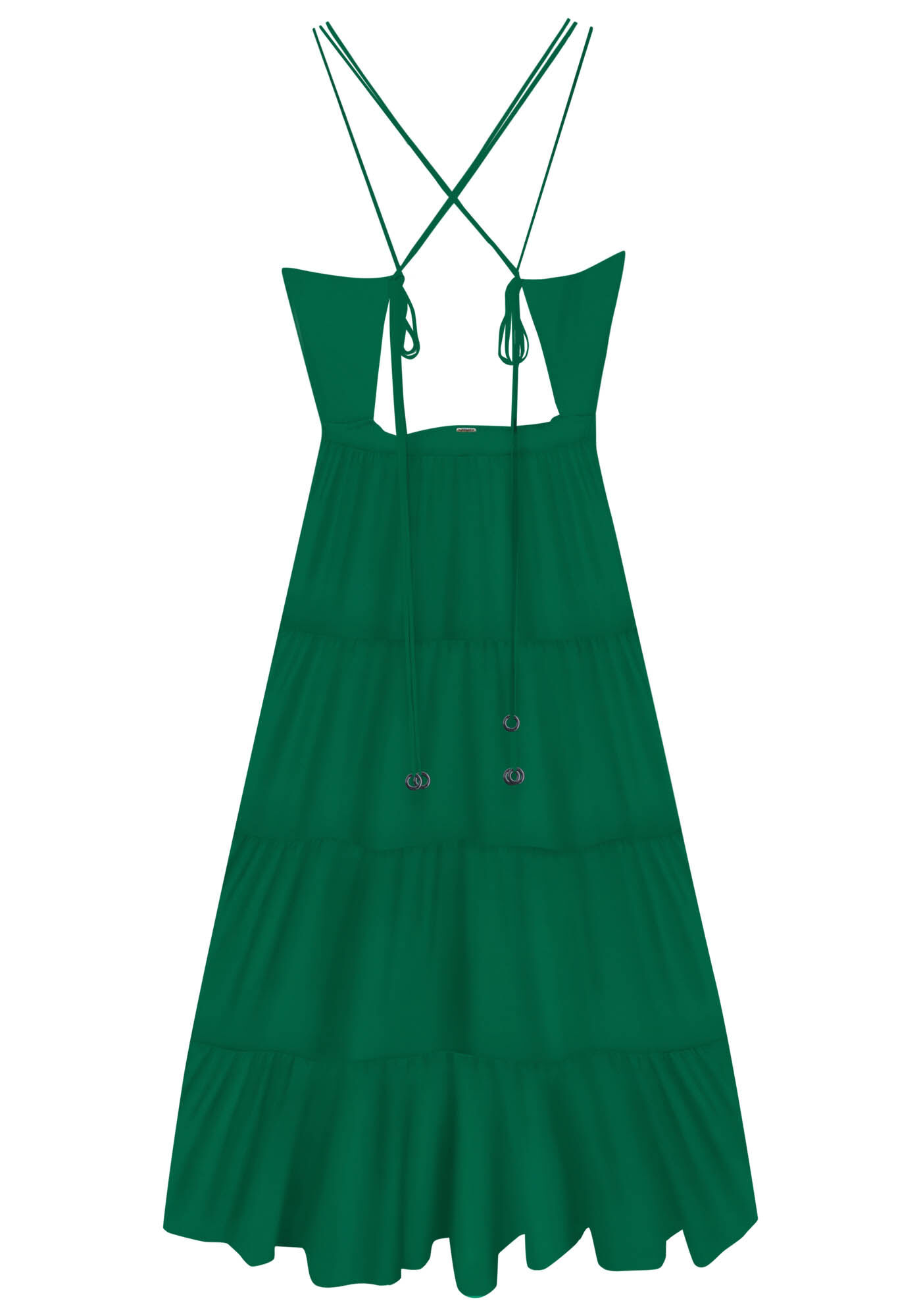 Vestido Midi em Camadas e Amarra&ccedil;&atilde;o Cores, , large.