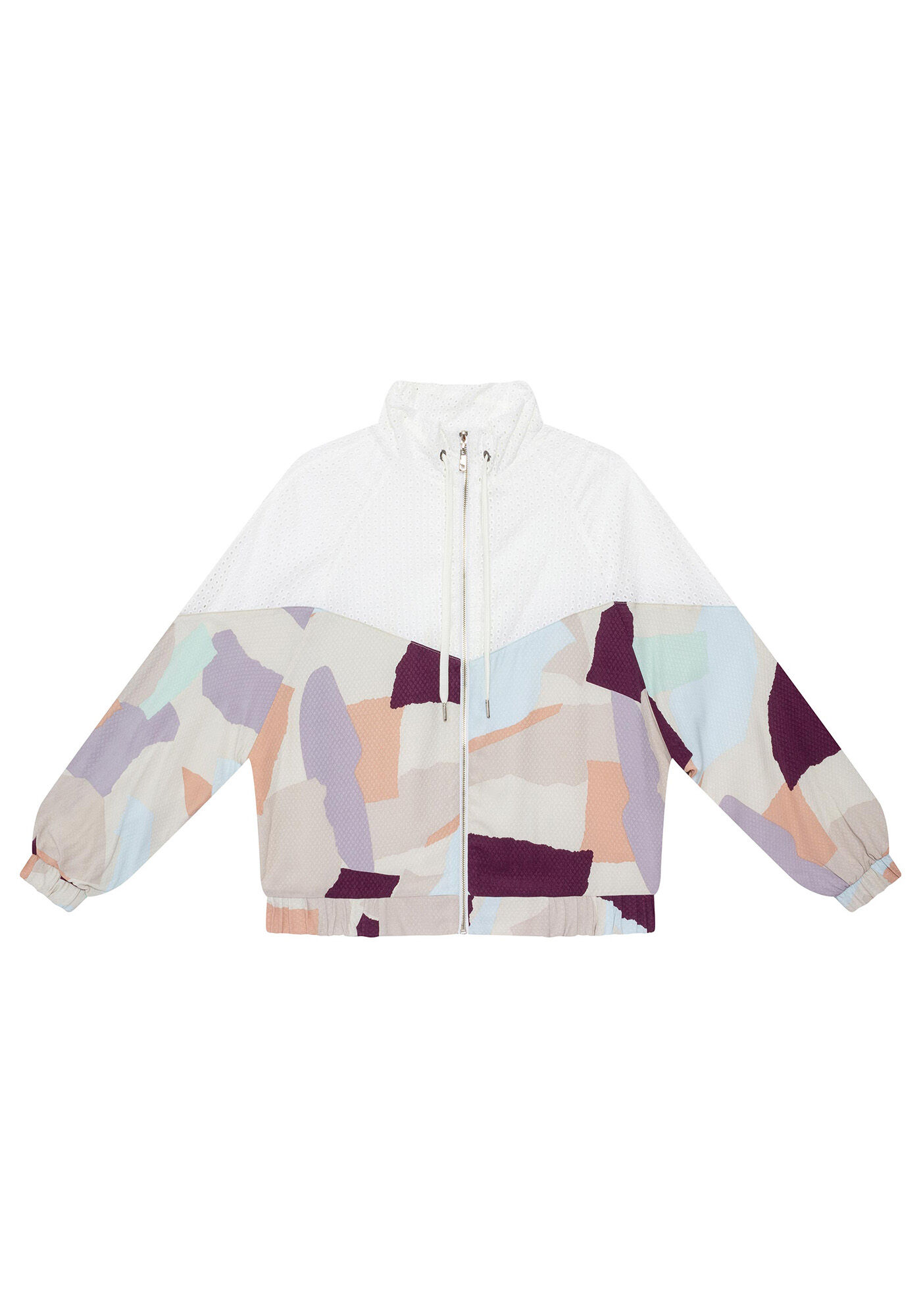 Jaqueta Estampada Recorte Laise, , large.